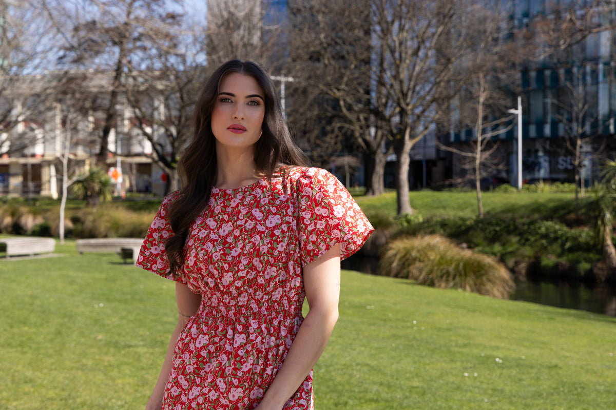 Social Dress Scarlett Bouquet