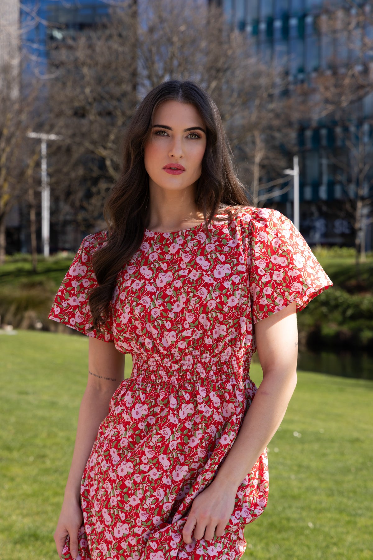 Social Dress Scarlett Bouquet