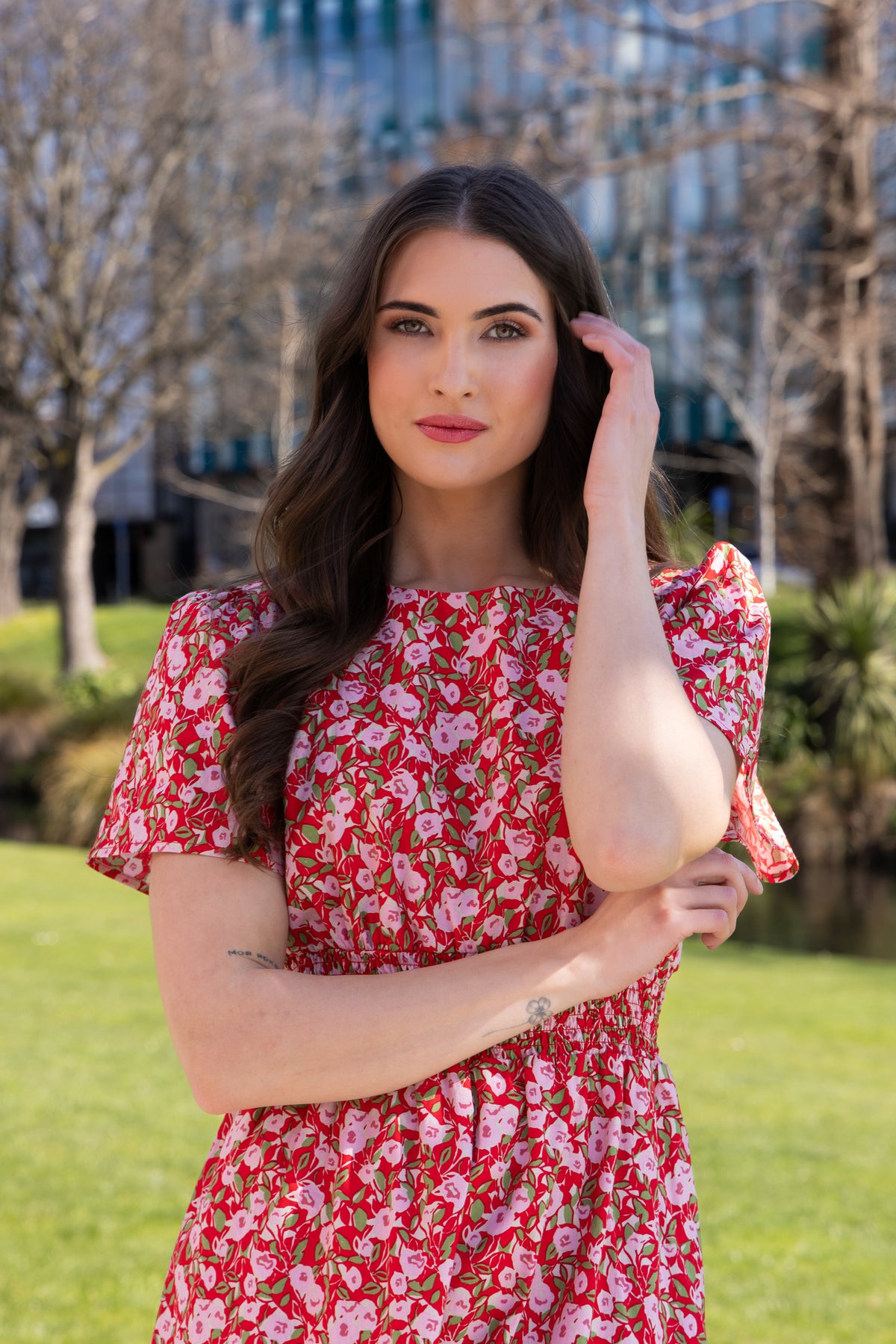 Social Dress Scarlett Bouquet