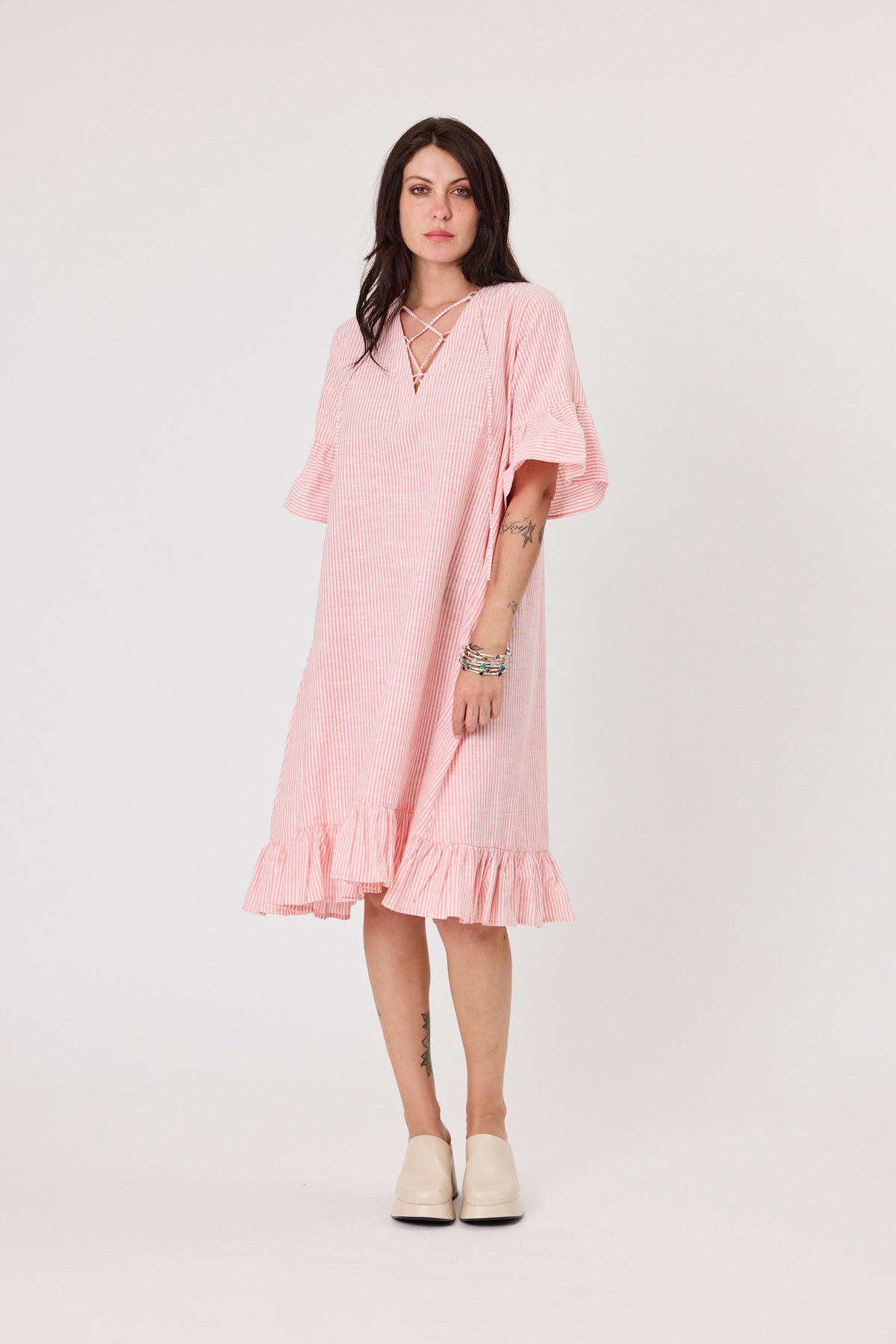 Riviera Dress Sherbet Stripe