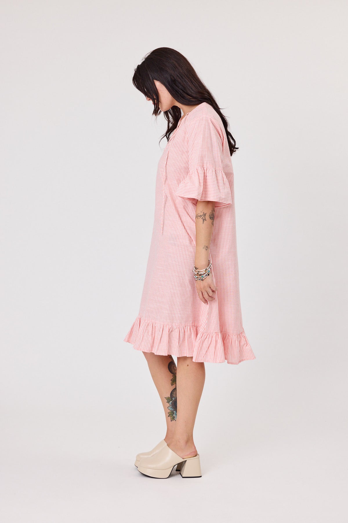 Riviera Dress Sherbet Stripe
