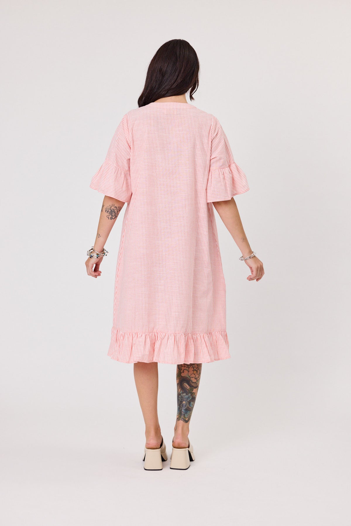 Riviera Dress Sherbet Stripe