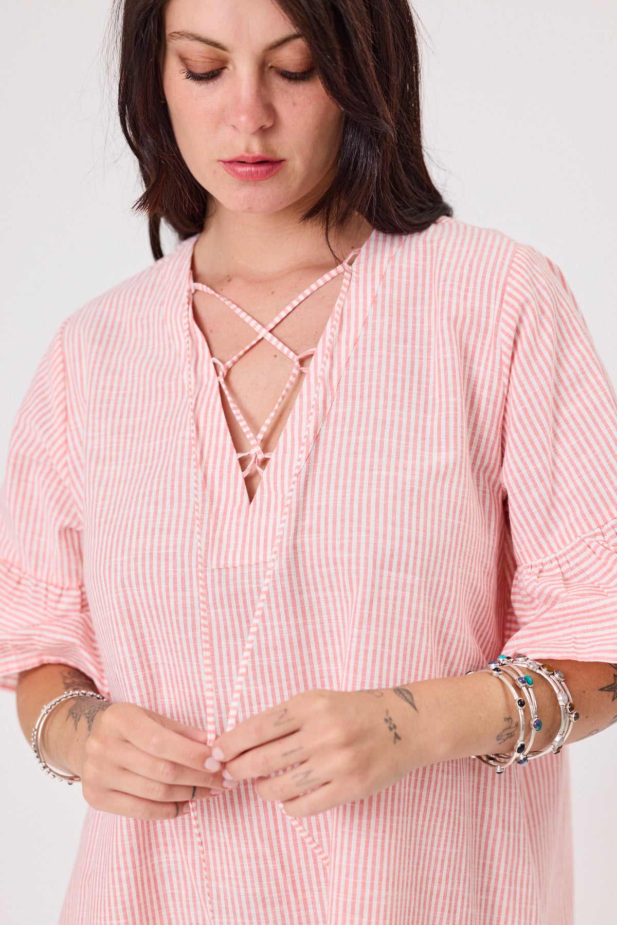 Riviera Dress Sherbet Stripe