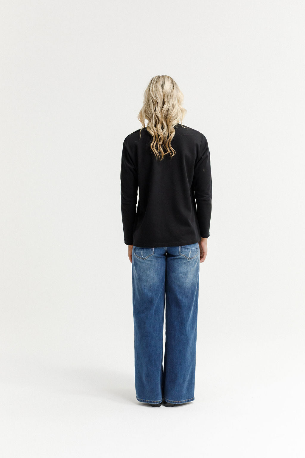 Long Sleeve Chris Tee Black And Sand