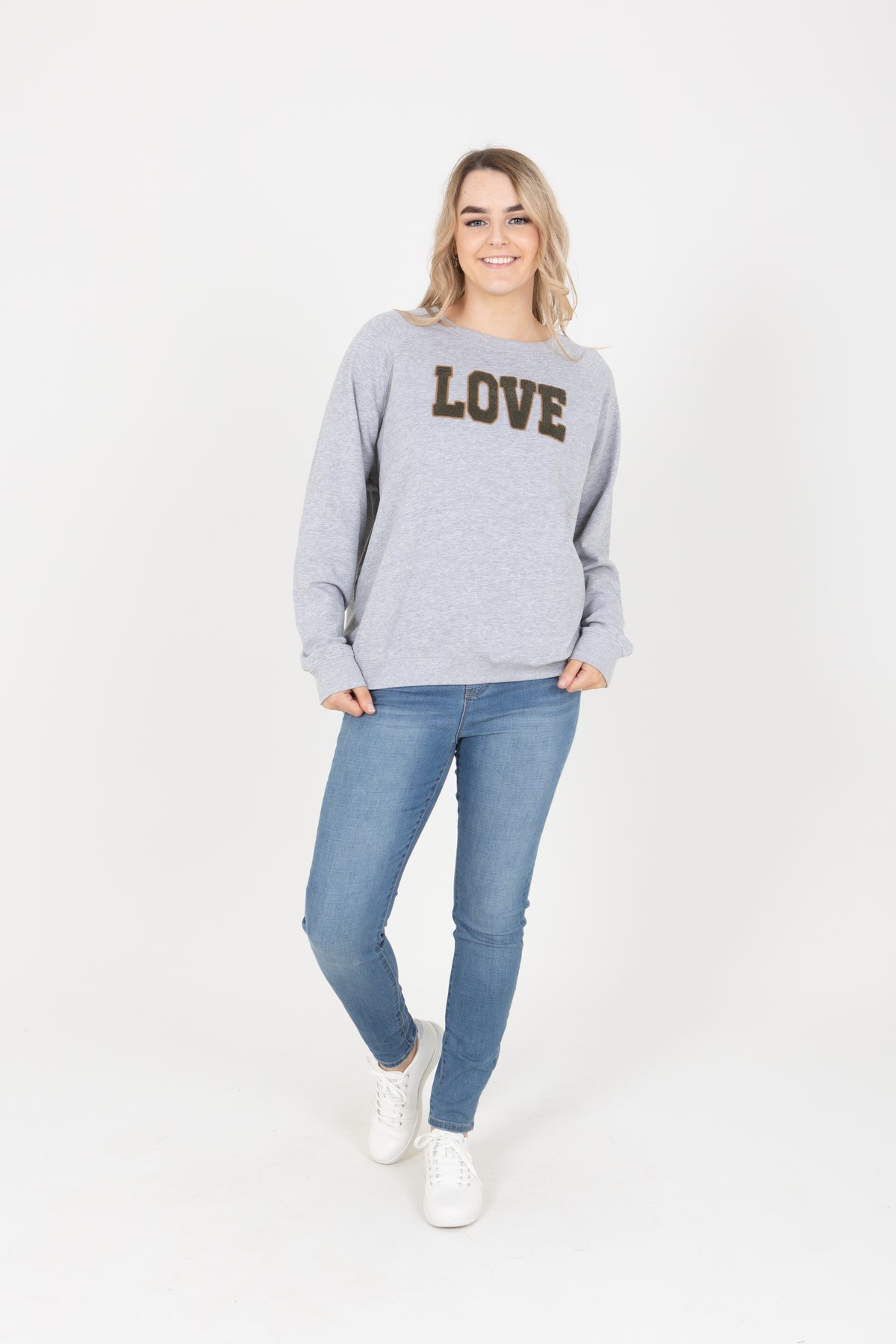 Grey Marle Love Sweater