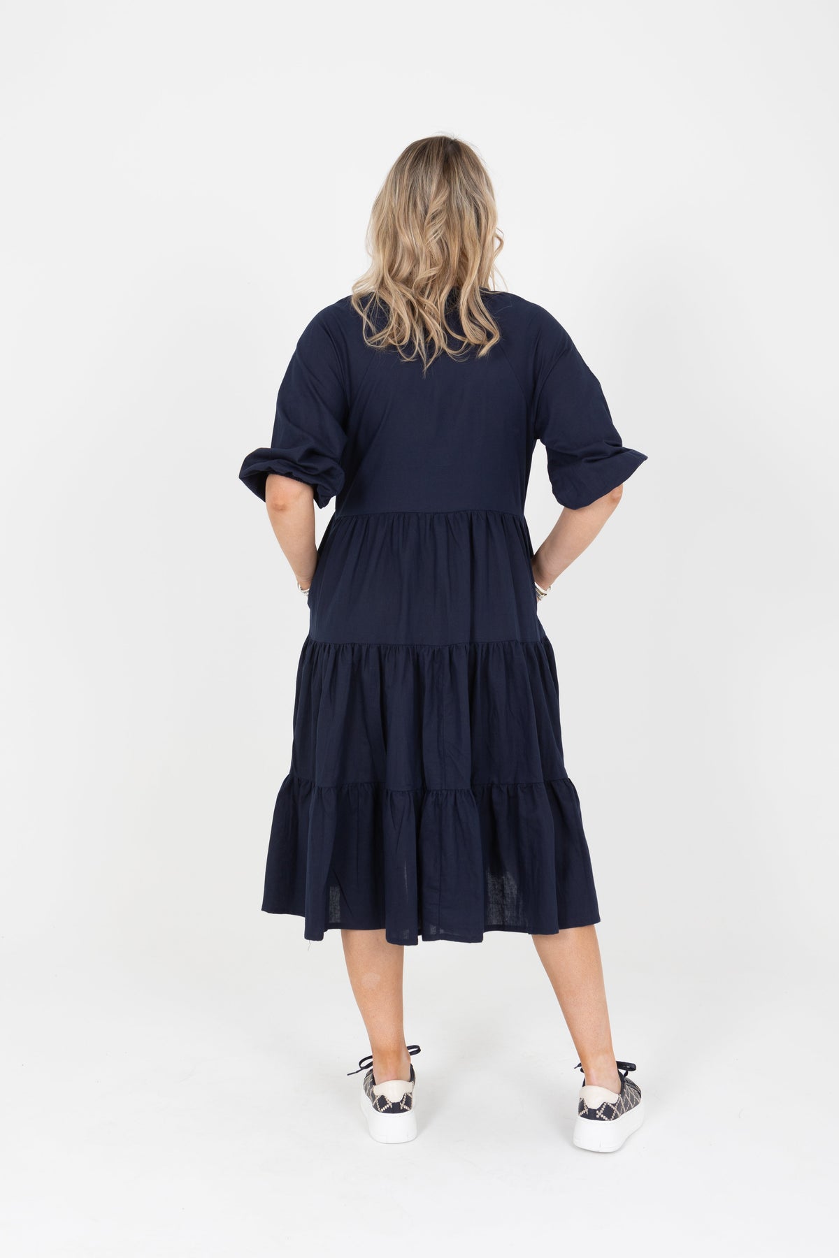 Victoria Dress Navy