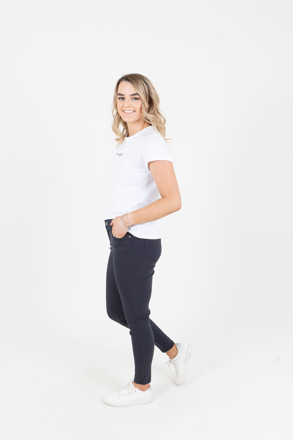 Kelly Navy Stretch Jean