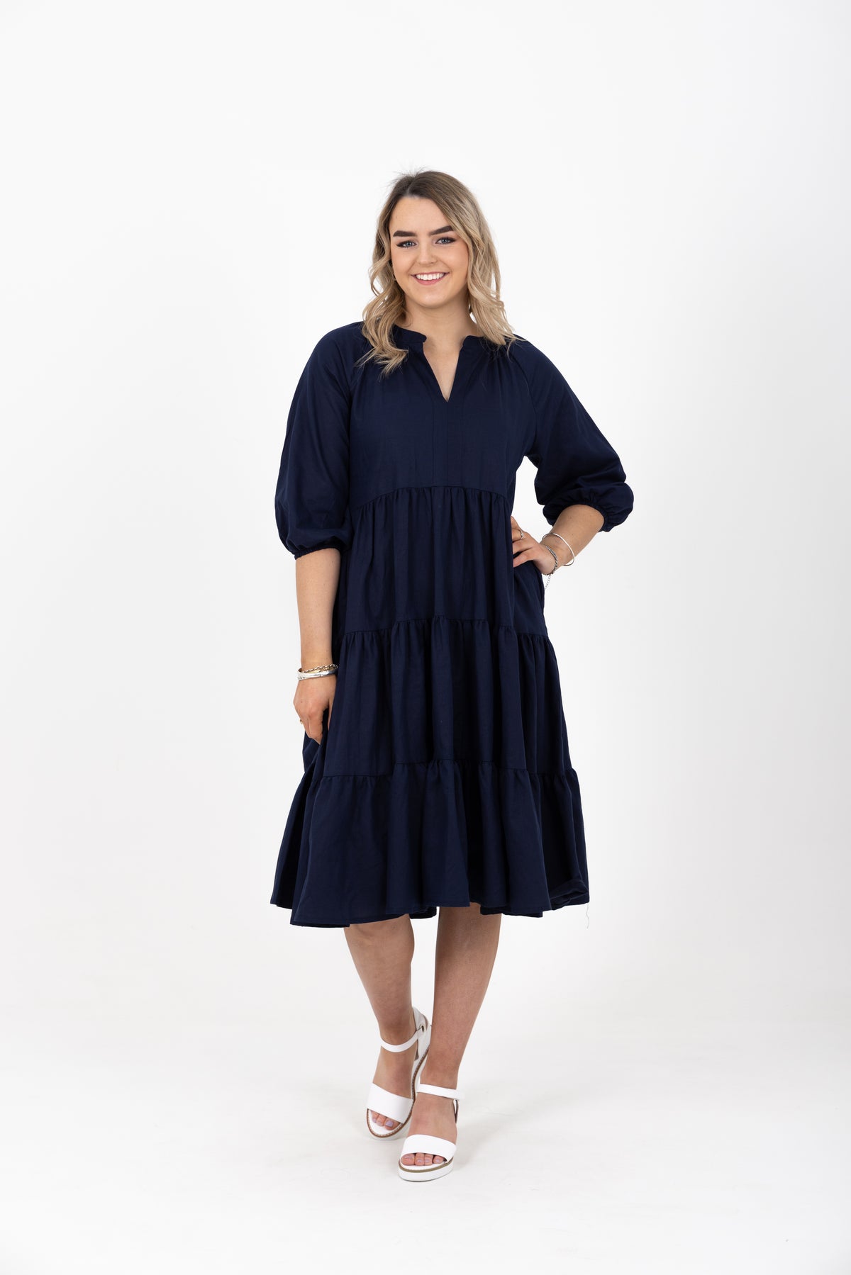 Victoria Dress Navy