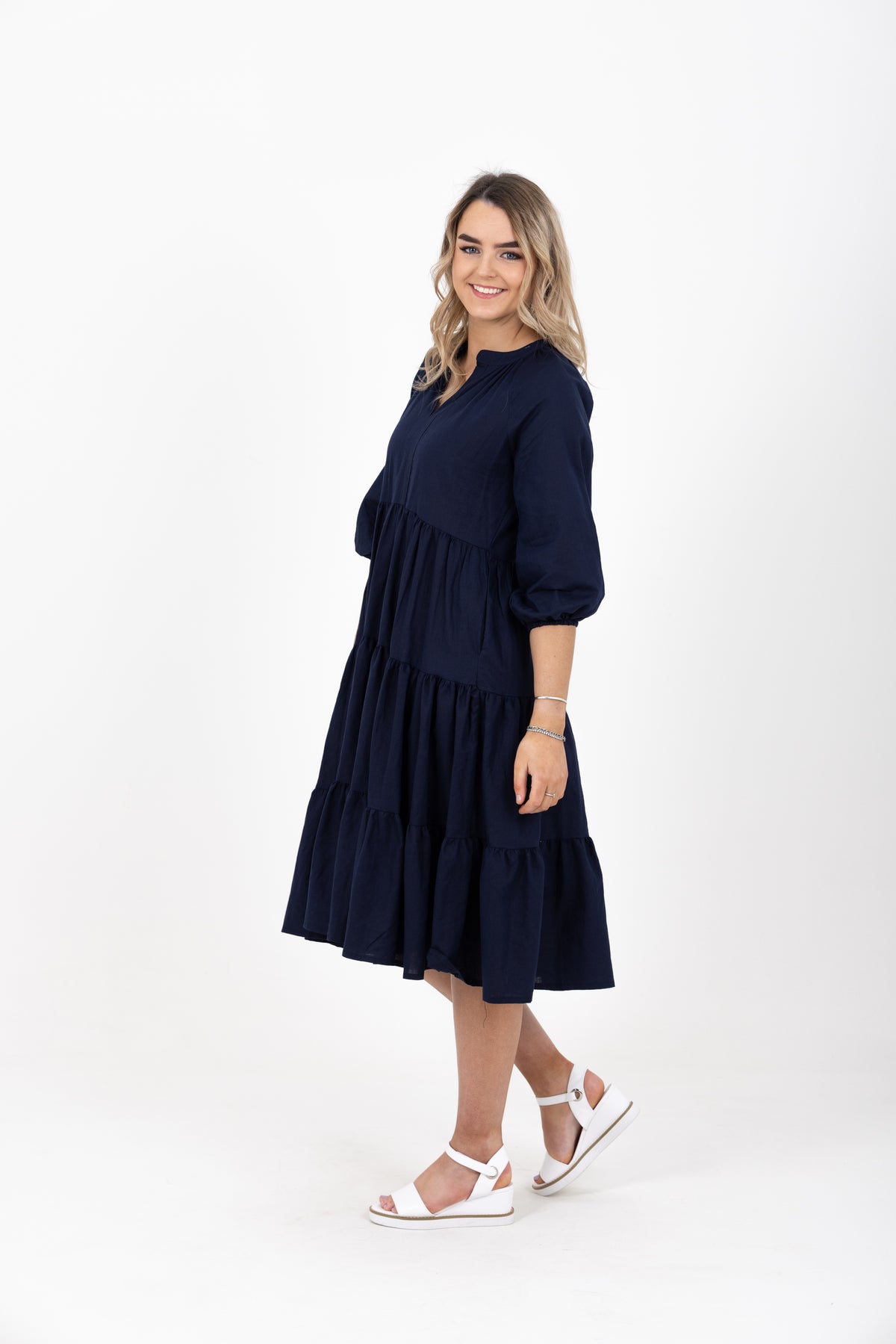 Victoria Dress Navy