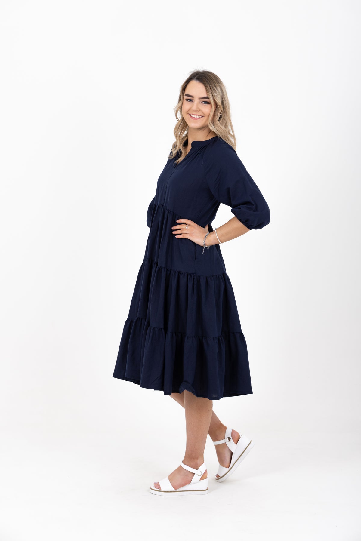 Victoria Dress Navy