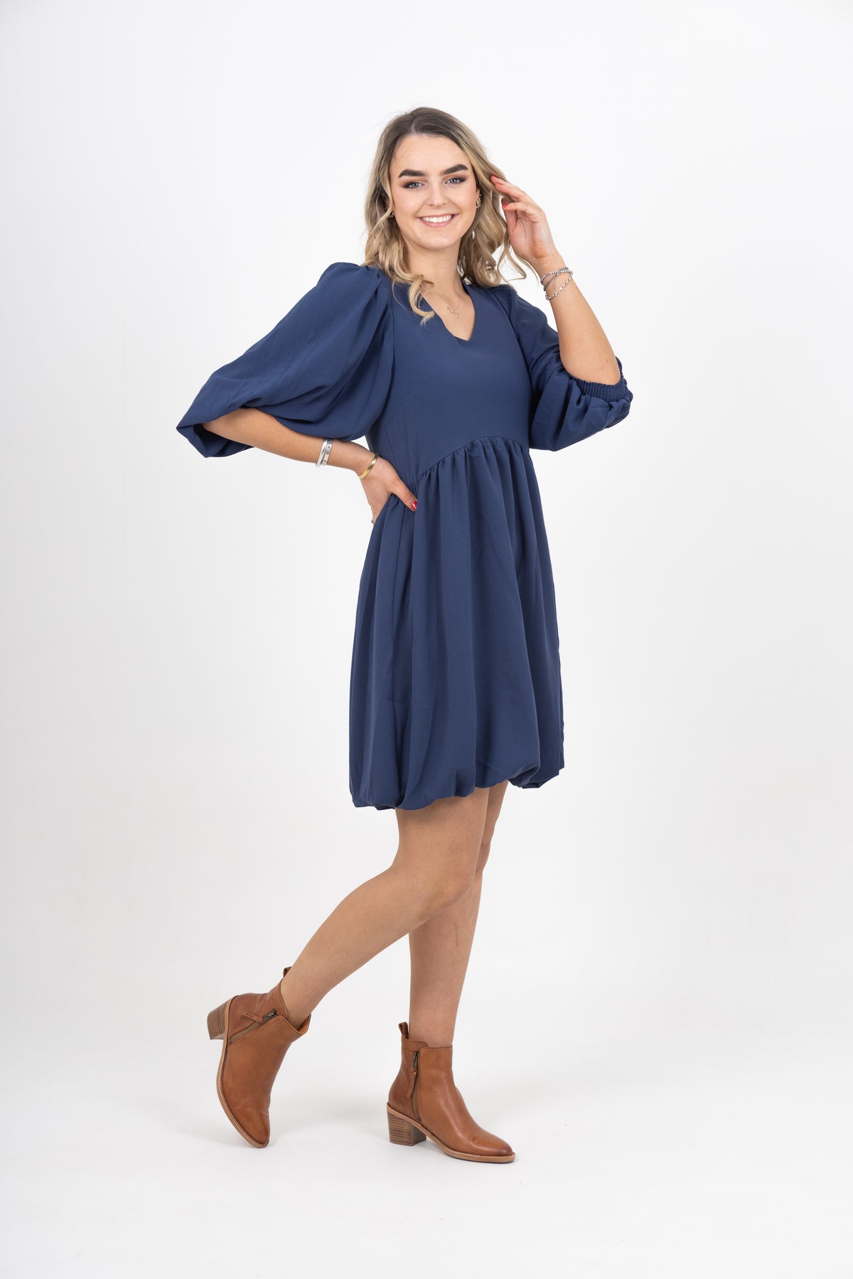 Molly Dress Indigo Blue