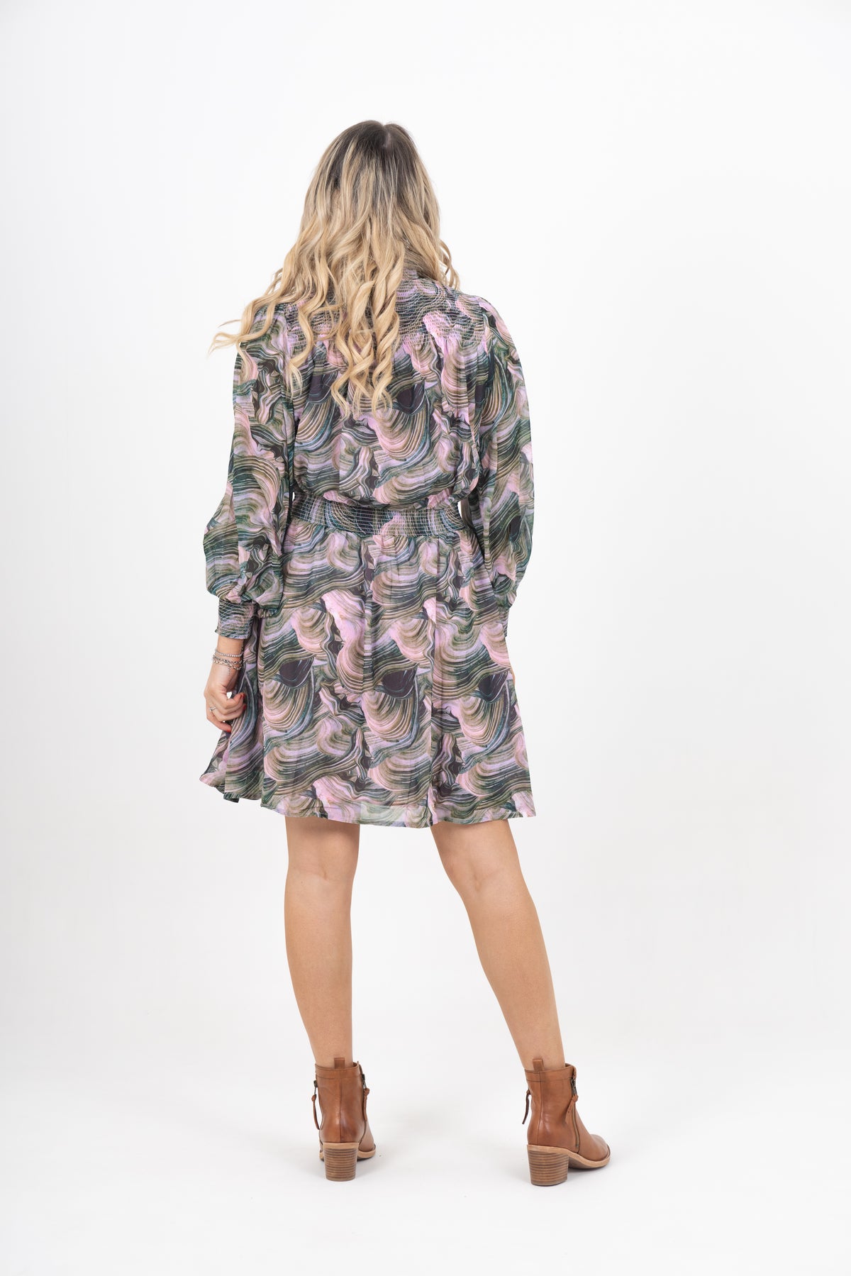 Charlotte Dress Bloom Swirl