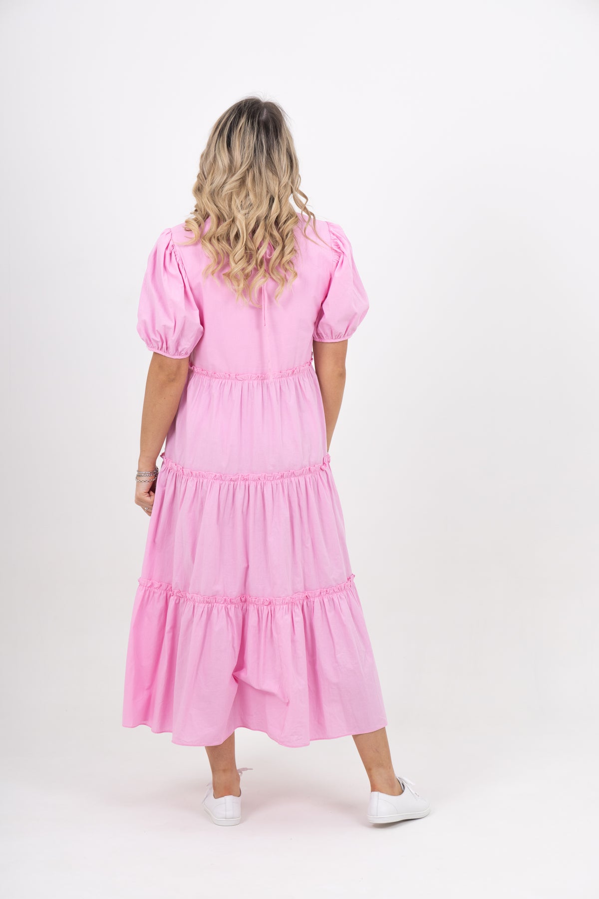 Shell Dress Pink Cotton