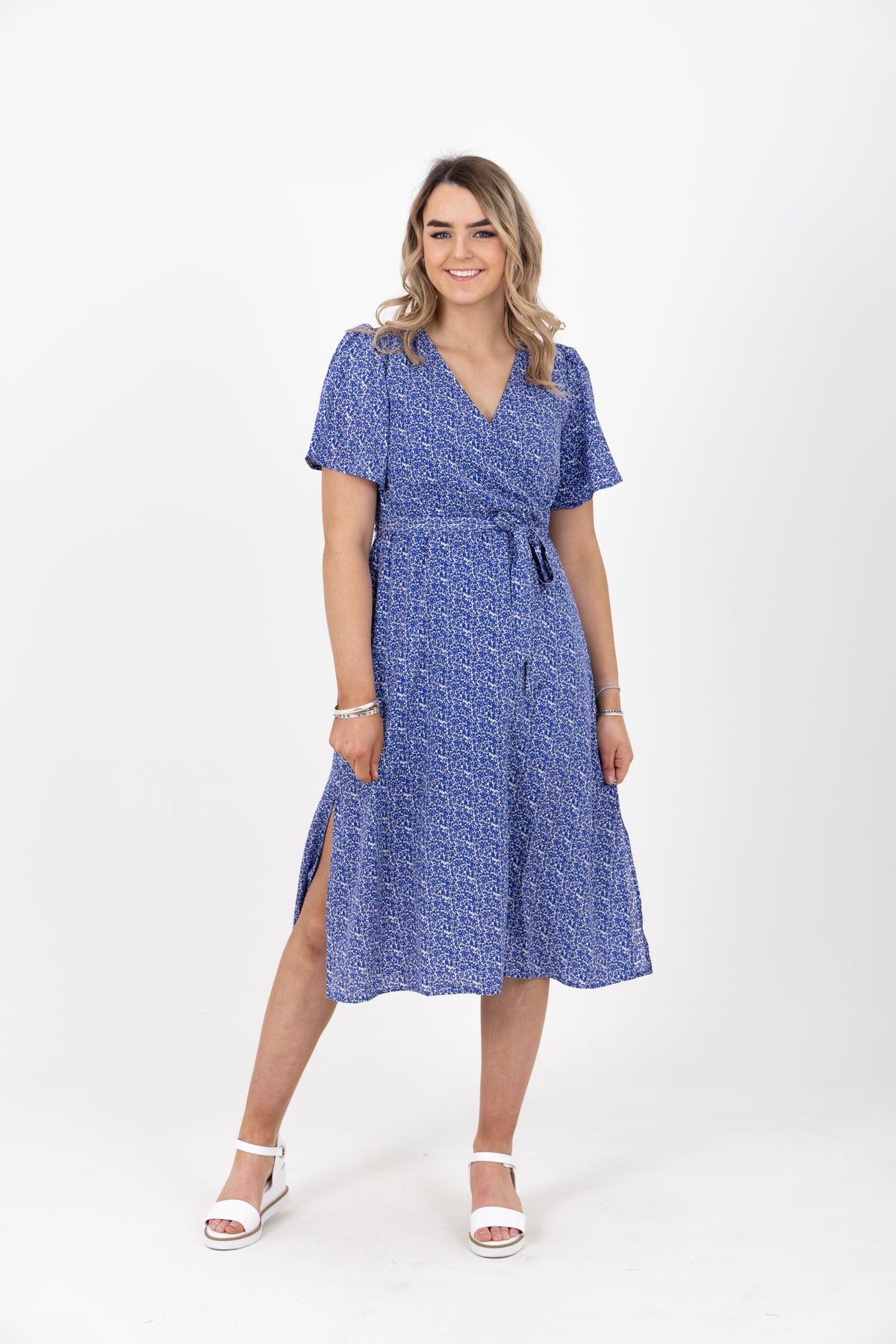 Positive Dress Cobalt Trellis - EXCLUSIVE TO MINT