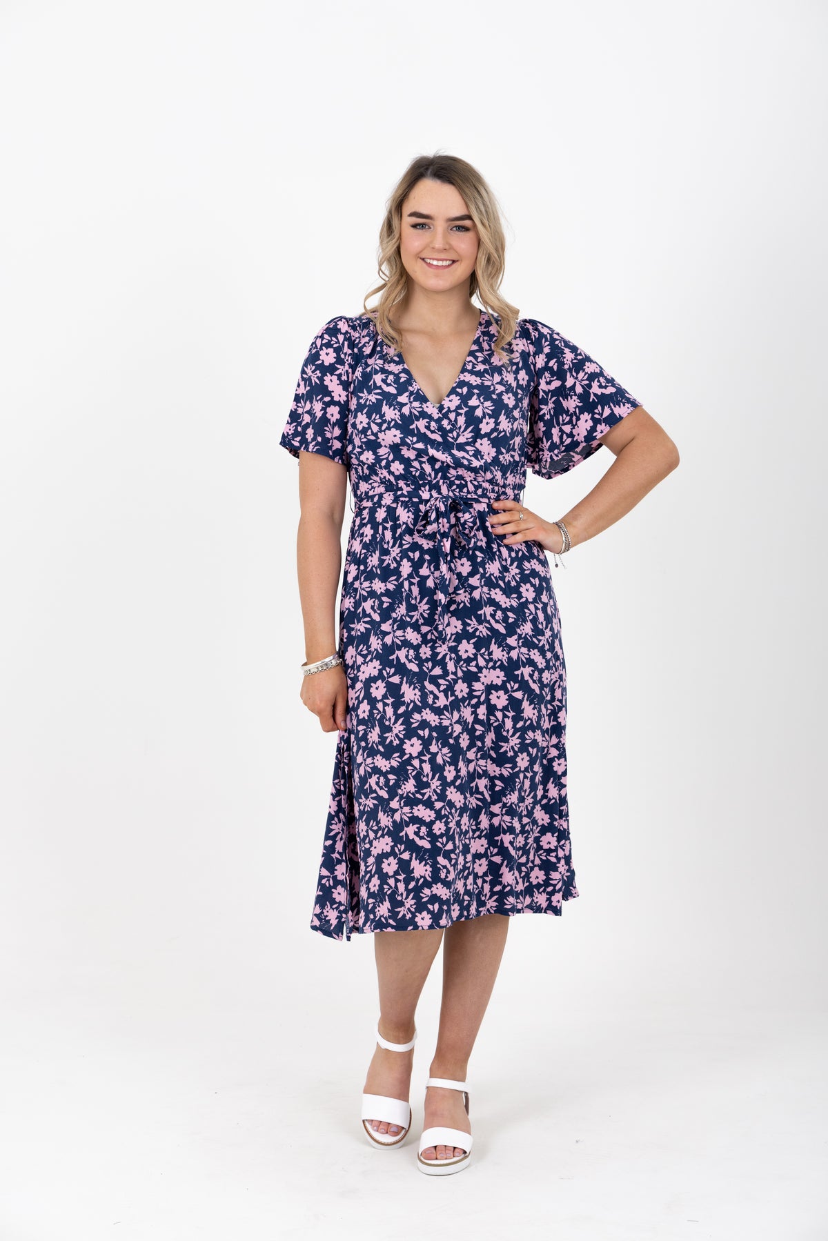 Positive Dress Navy Floral - EXCLUSIVE TO MINT