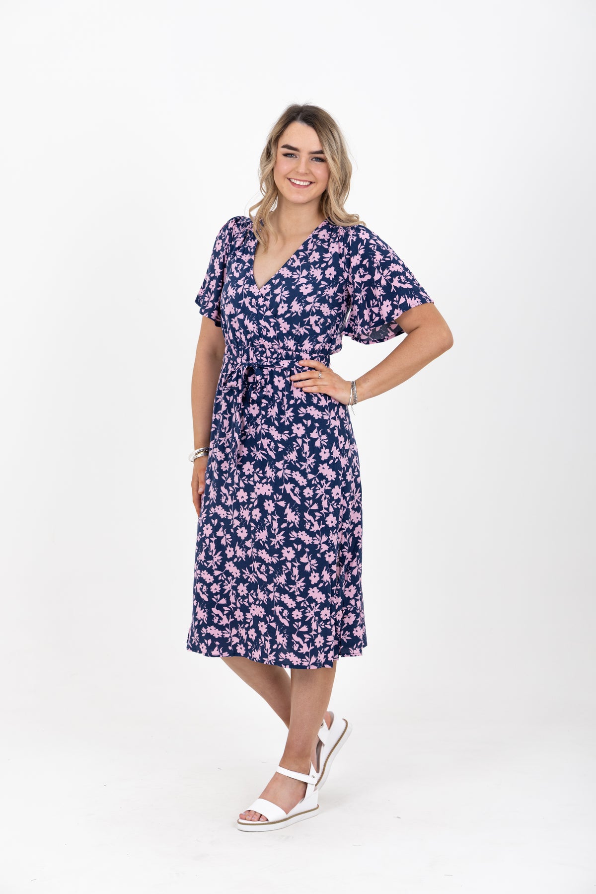 Positive Dress Navy Floral - EXCLUSIVE TO MINT