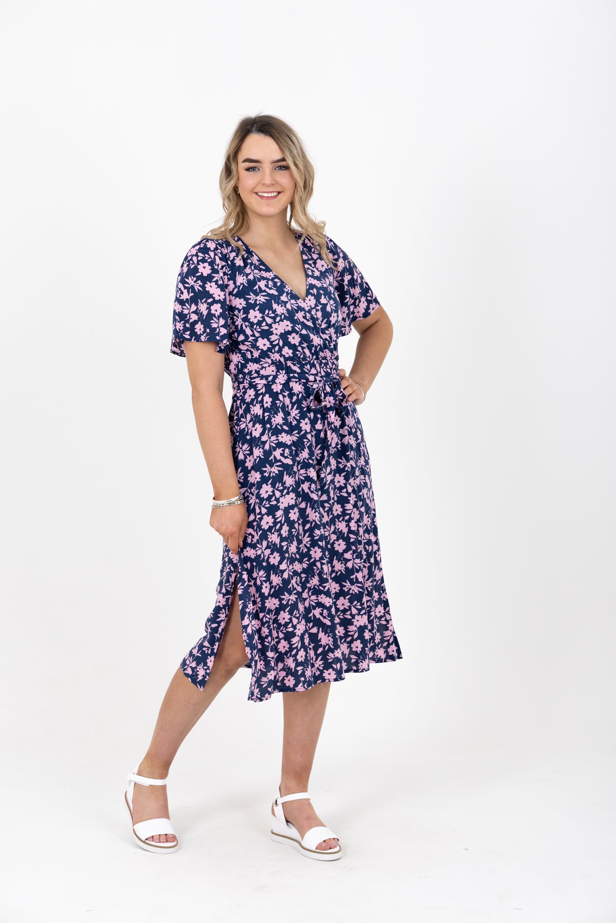 Positive Dress Navy Floral - EXCLUSIVE TO MINT
