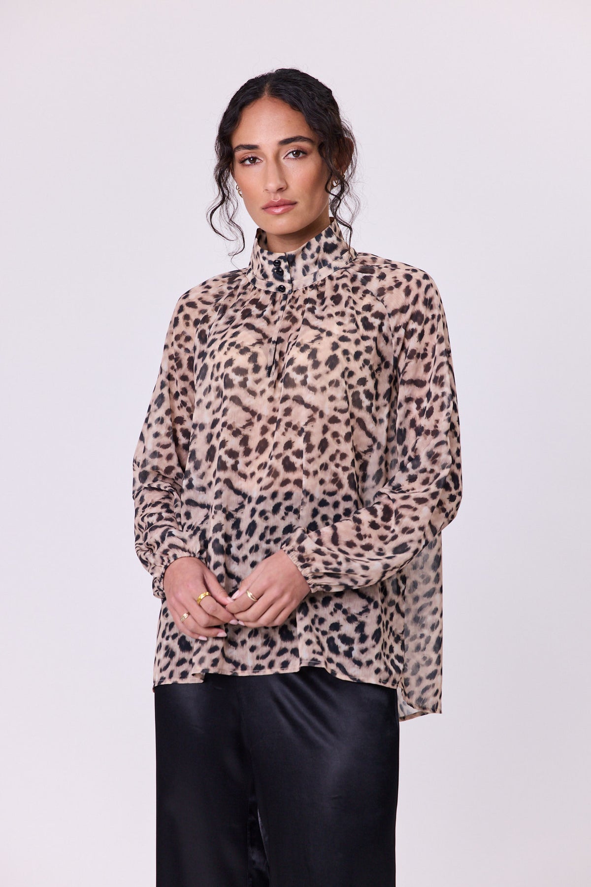 Bowie Blouse Leopard - PREORDER
