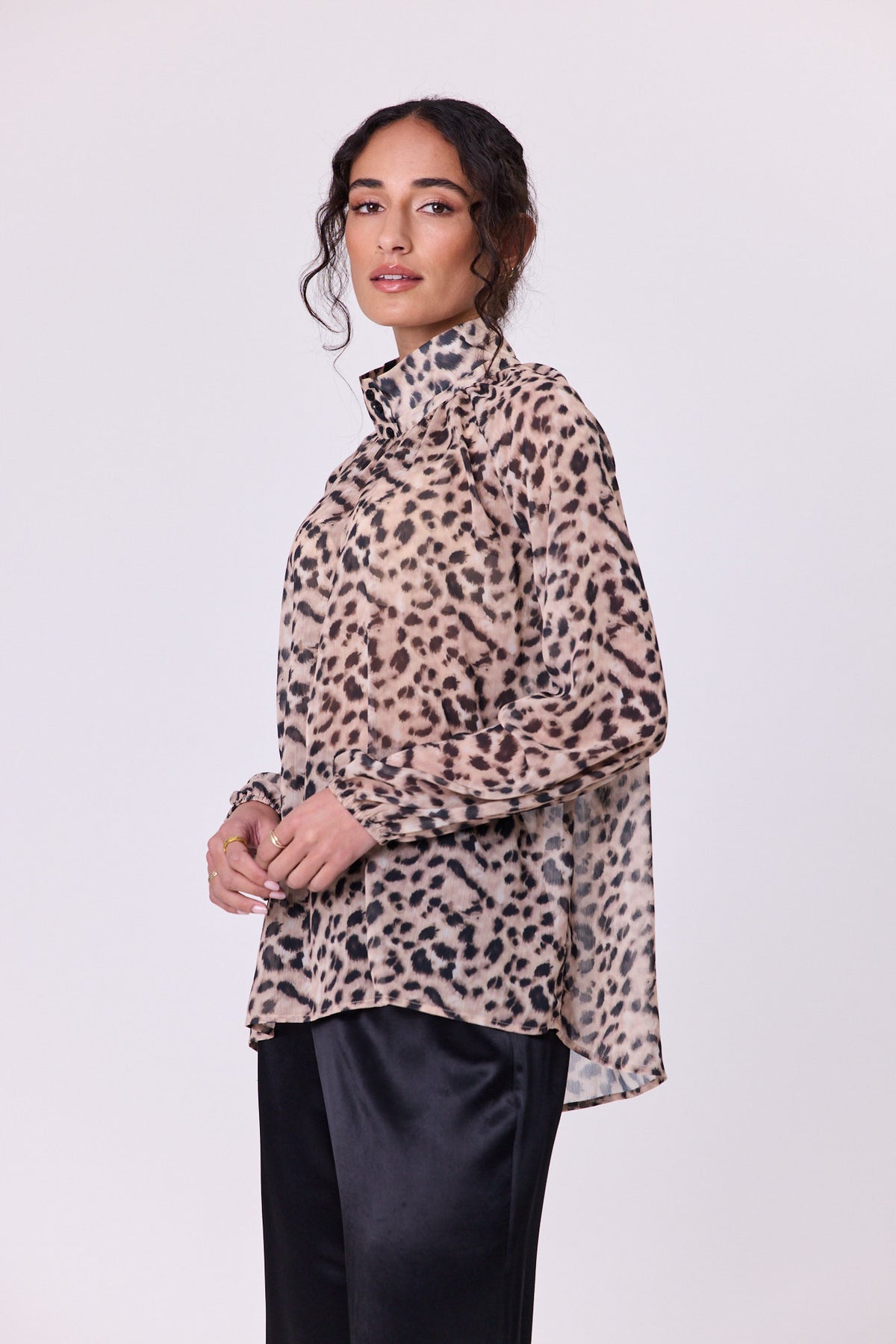 Bowie Blouse Leopard - PREORDER