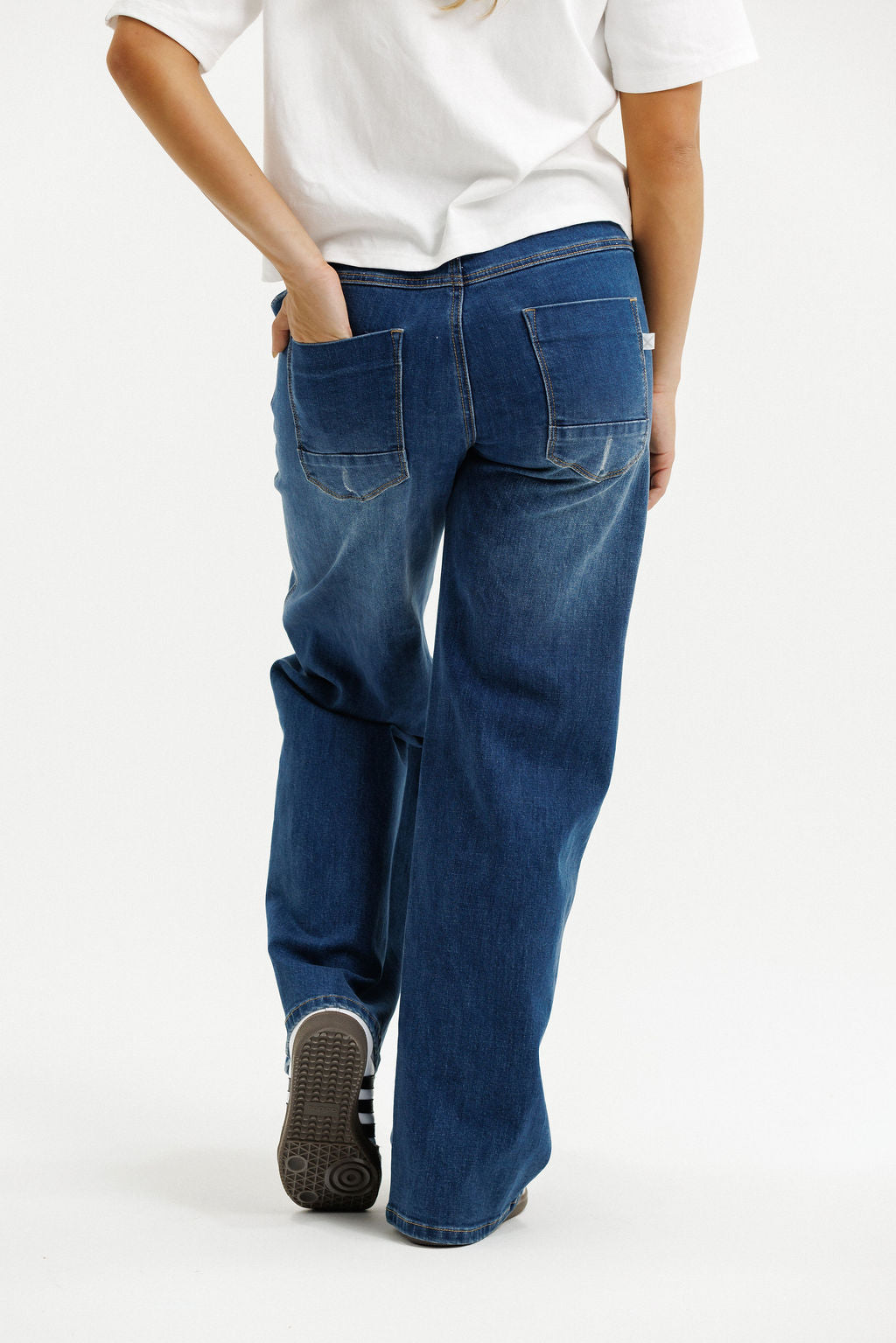 Palazzo Jeans Blue Wash