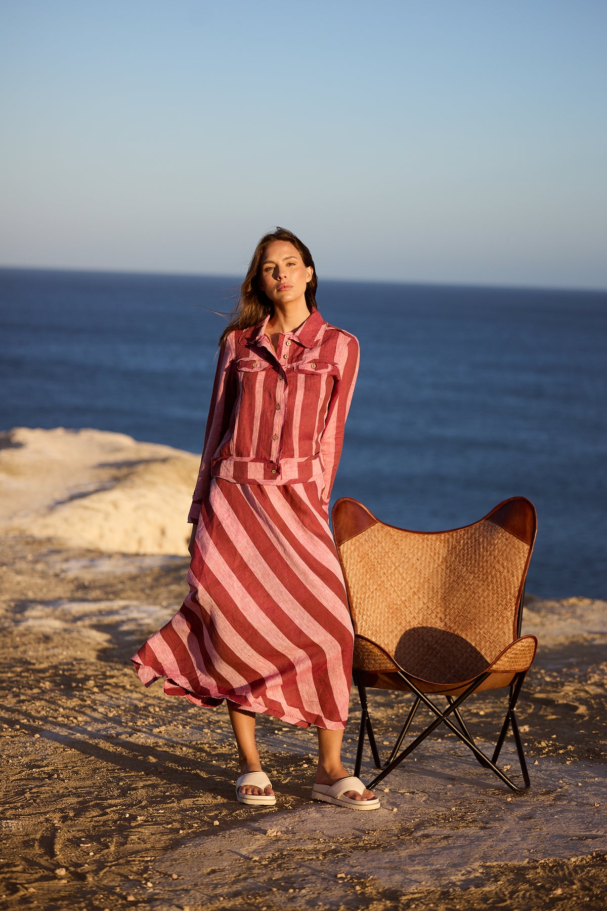 Sicily Skirt Porto Stripe