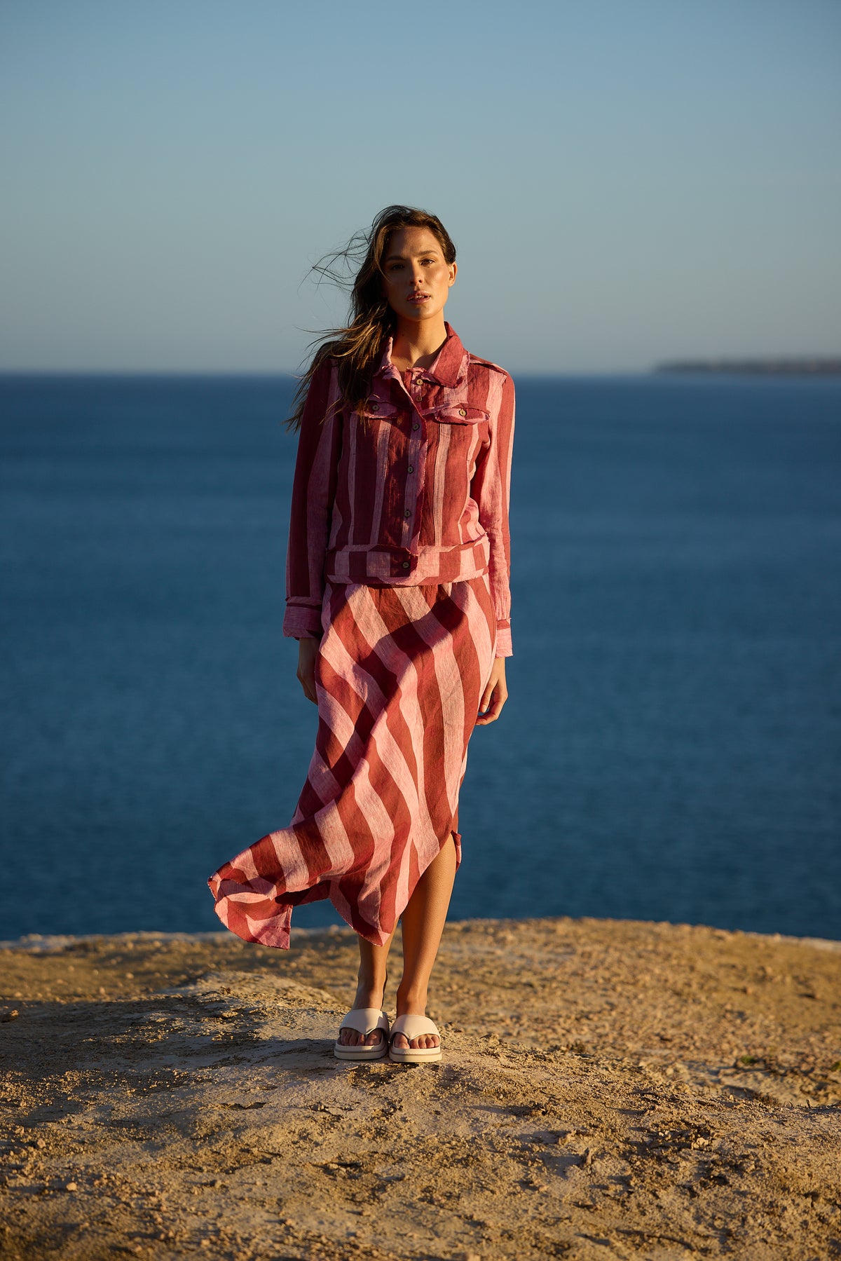 Sicily Skirt Porto Stripe