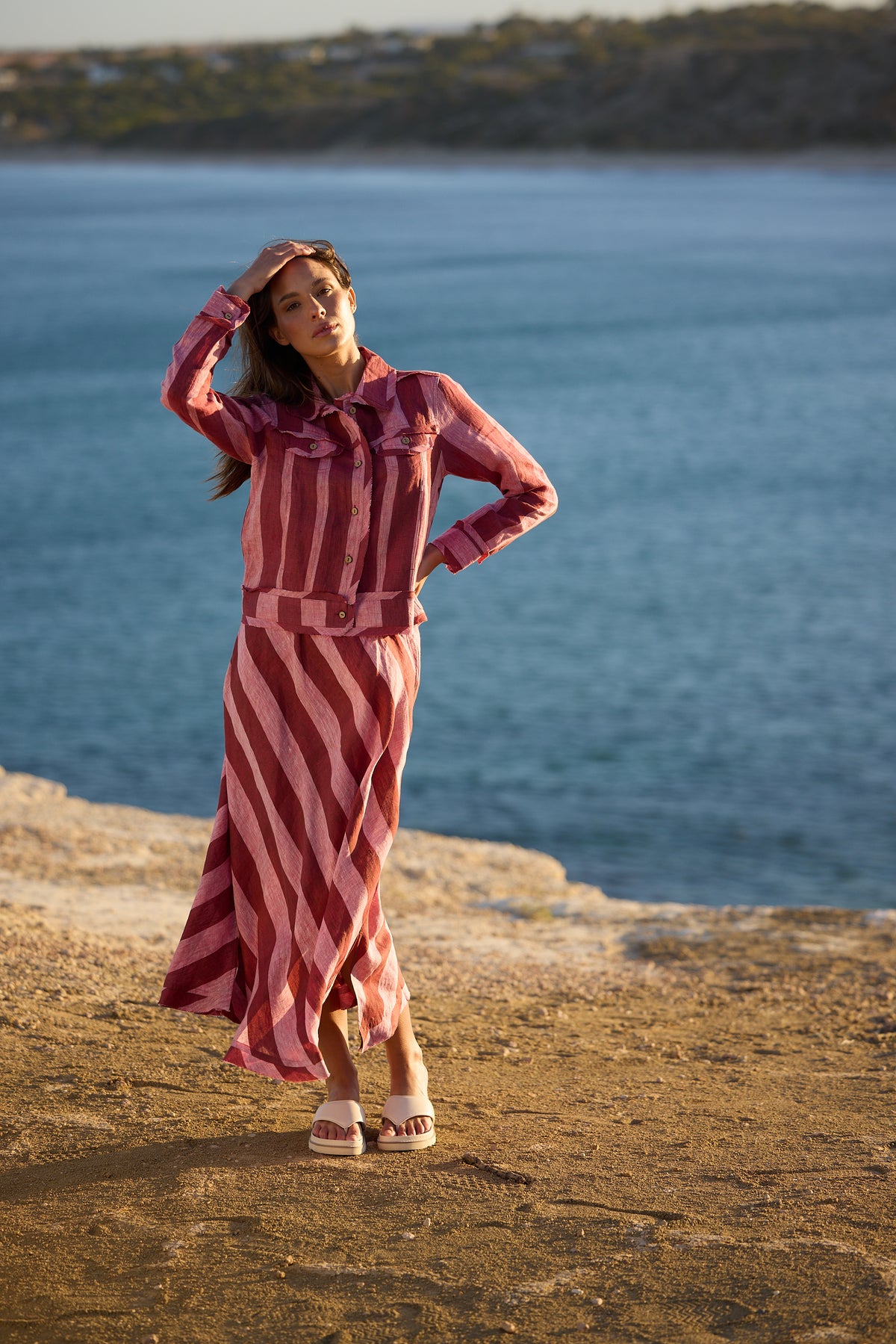 Sicily Skirt Porto Stripe