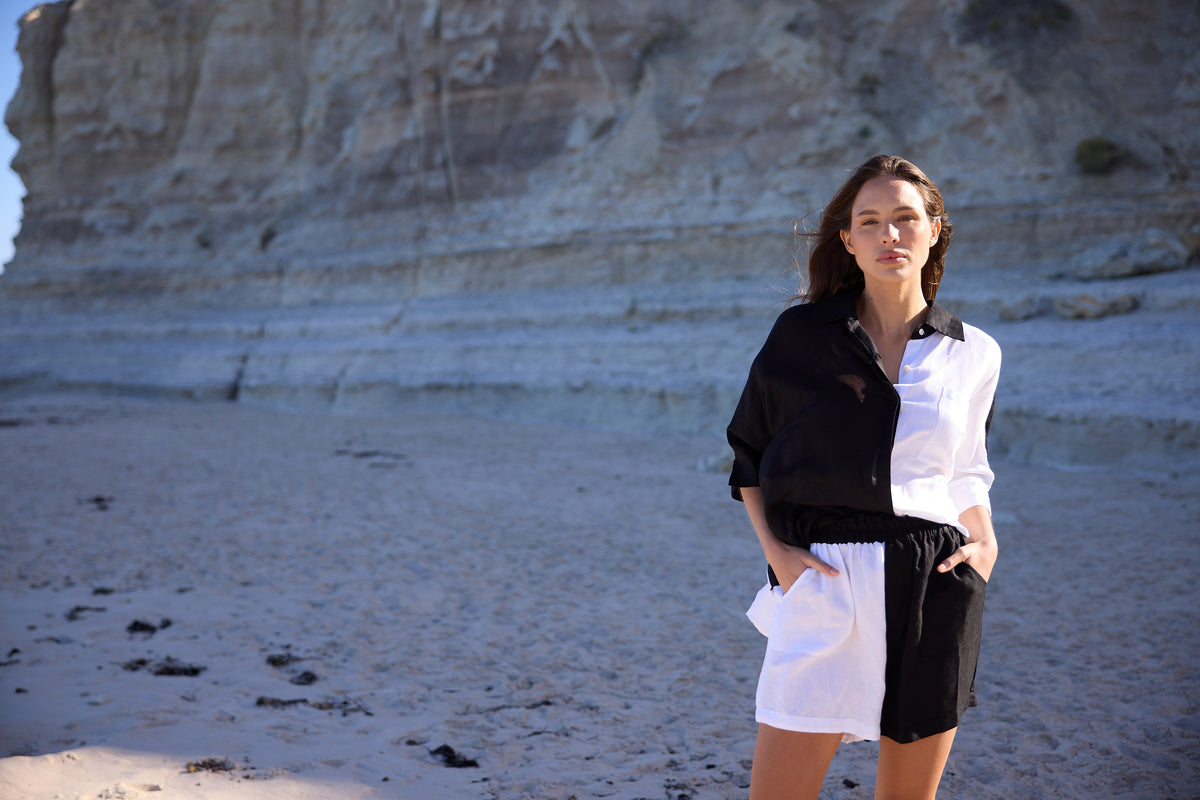Checker Short Black/White