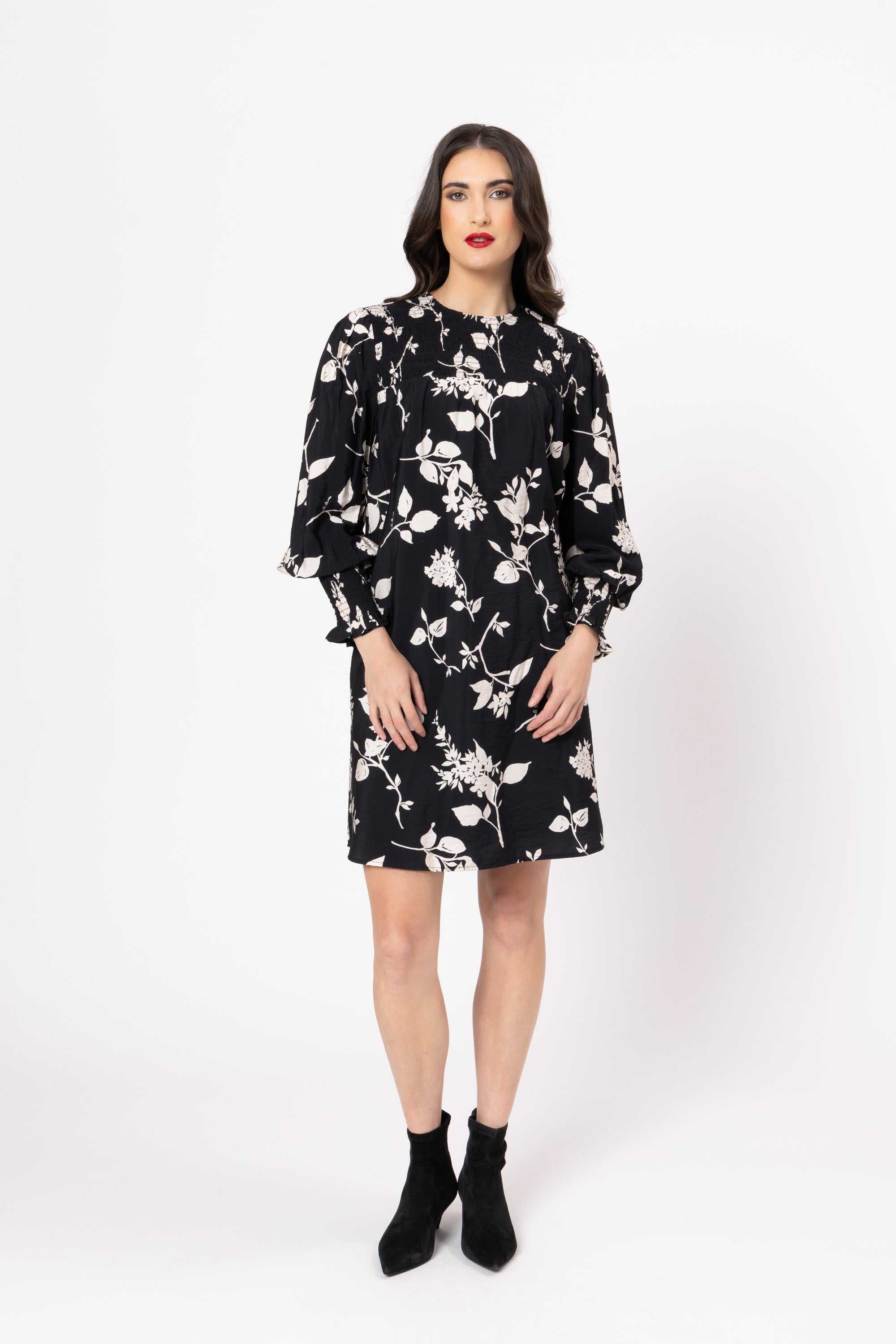 Zion Shift Dress Shadow Bloom