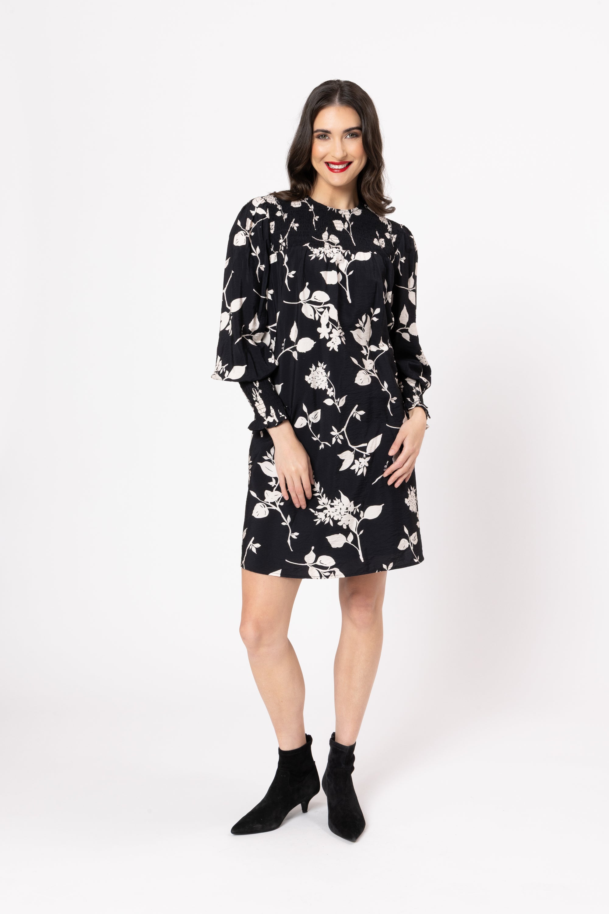 Zion Shift Dress Shadow Bloom