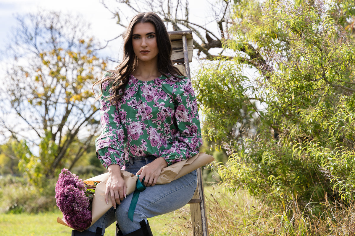 Milly Top Cotton Bloom