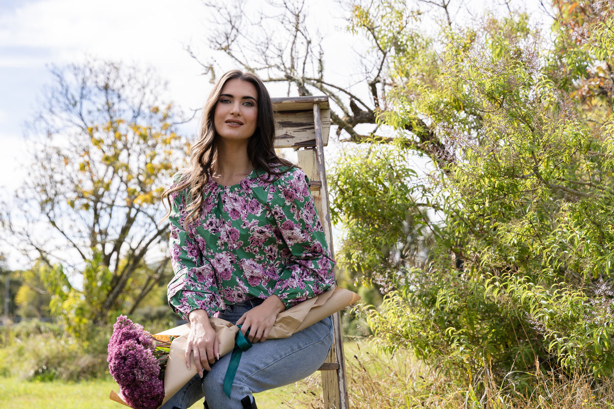 Milly Top Cotton Bloom