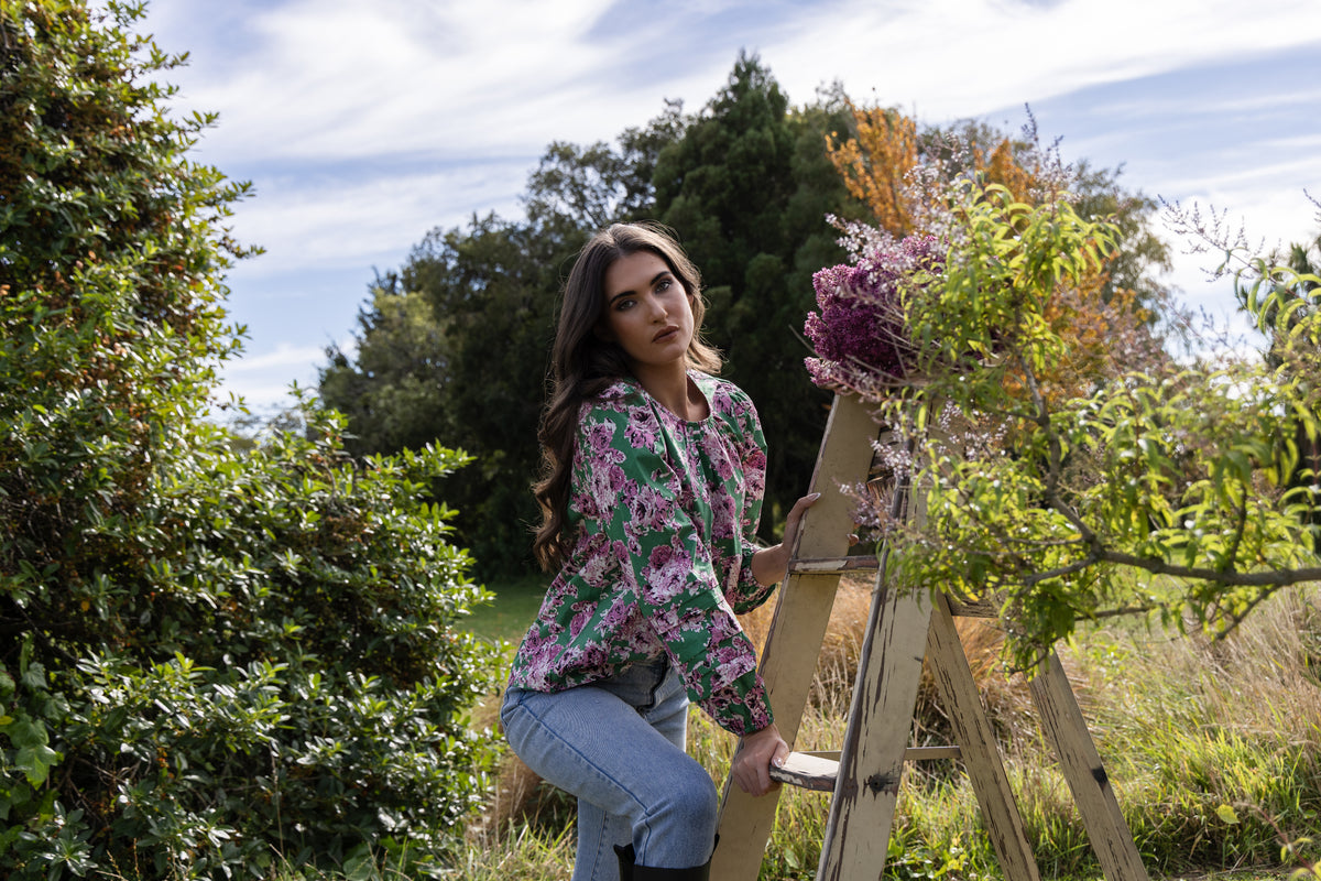 Milly Top Cotton Bloom