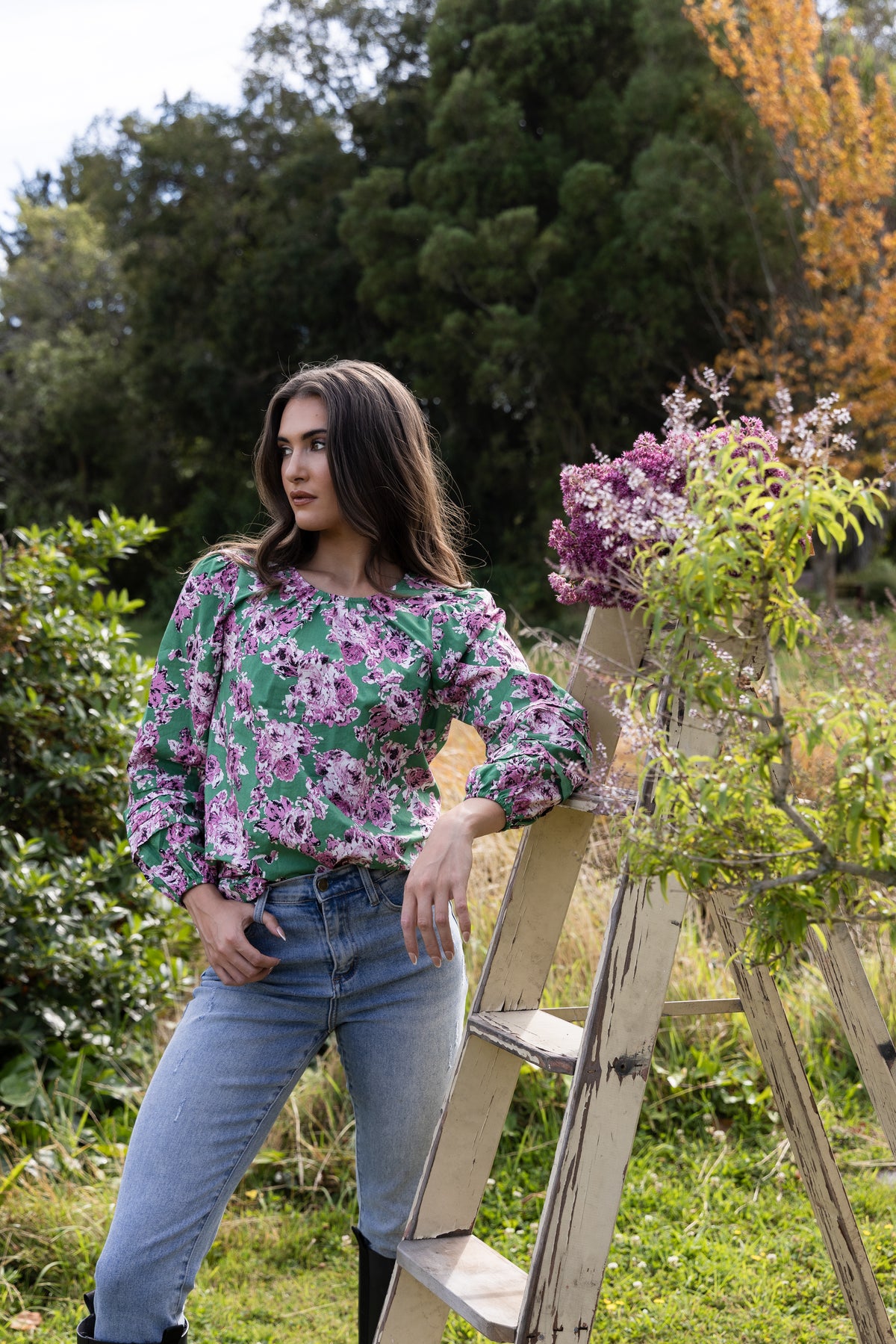 Milly Top Cotton Bloom