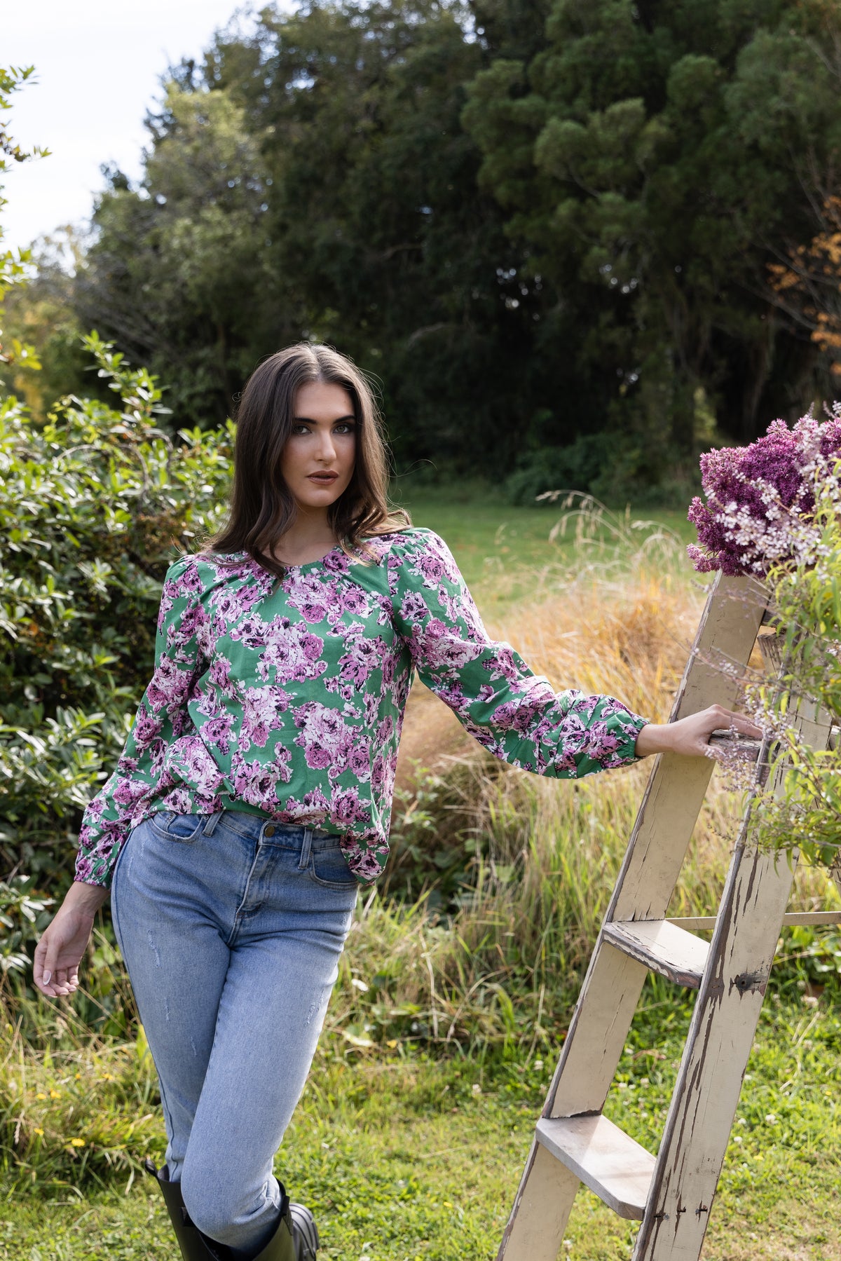 Milly Top Cotton Bloom