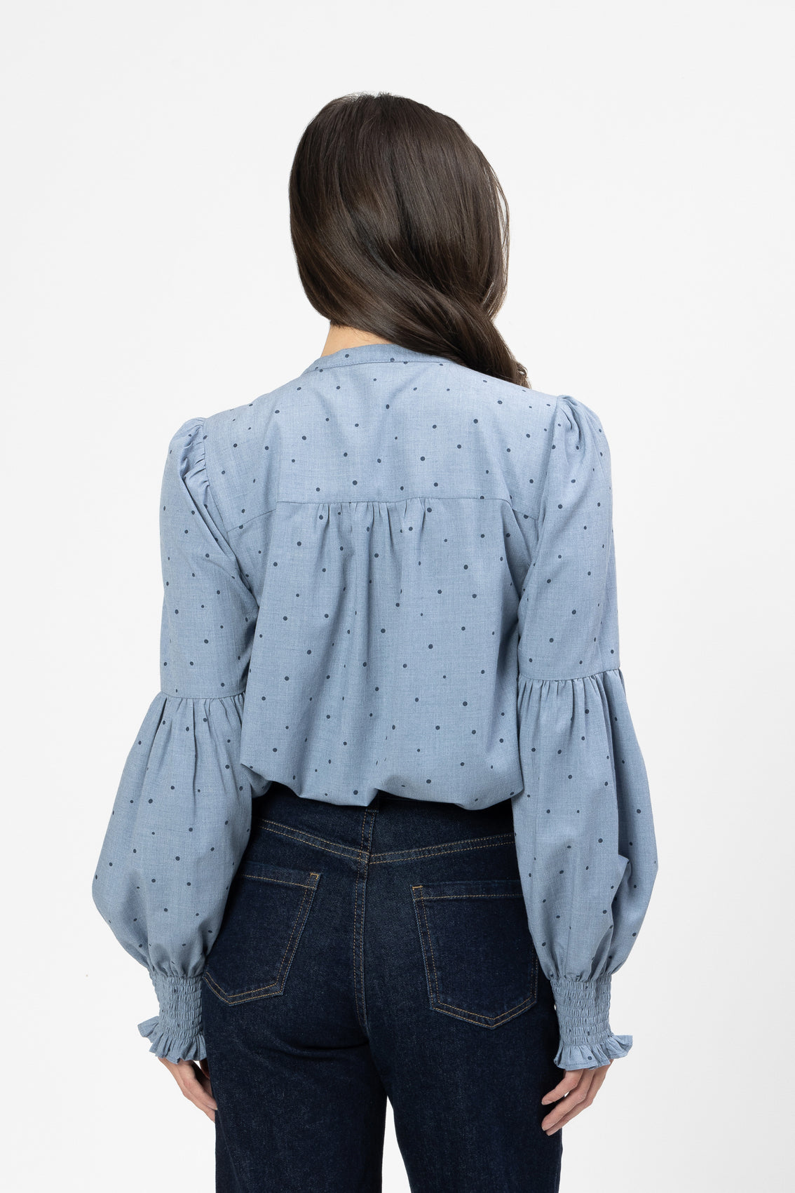 Keeper Blouse Denim Spot - PREORDER