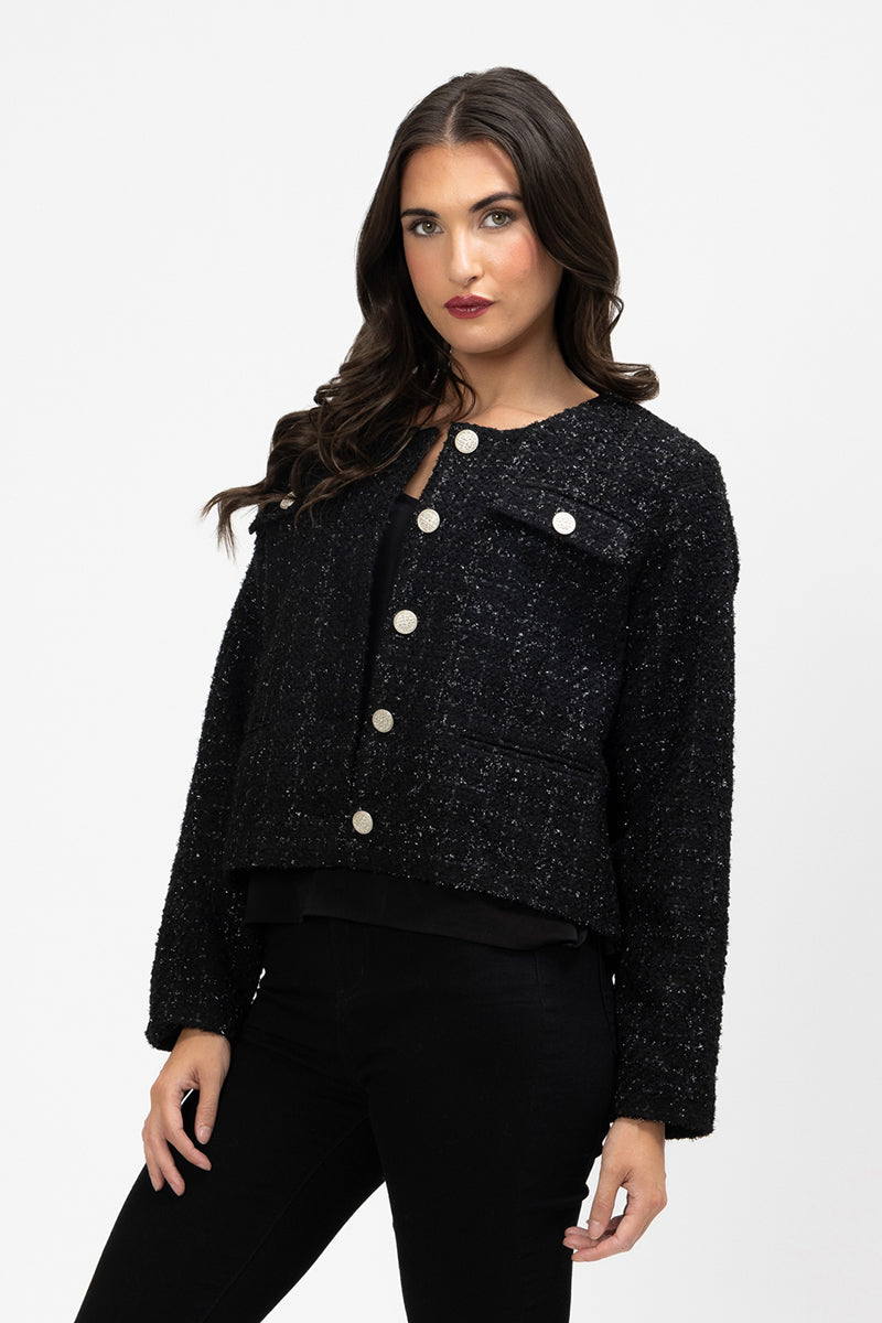 Coco Jacket Black Texture
