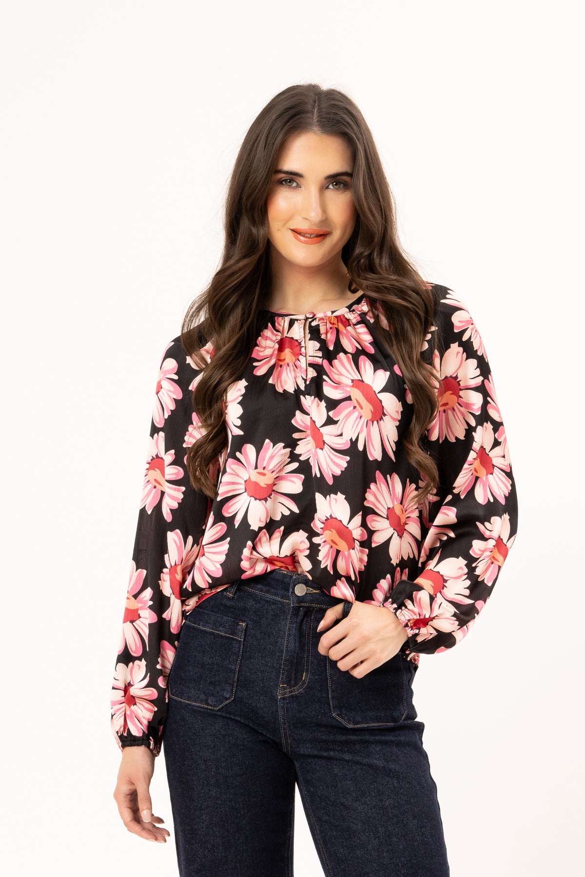 Connected Blouse Bold Rosette