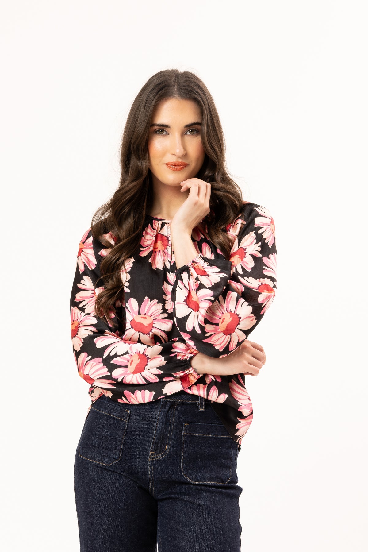 Connected Blouse Bold Rosette