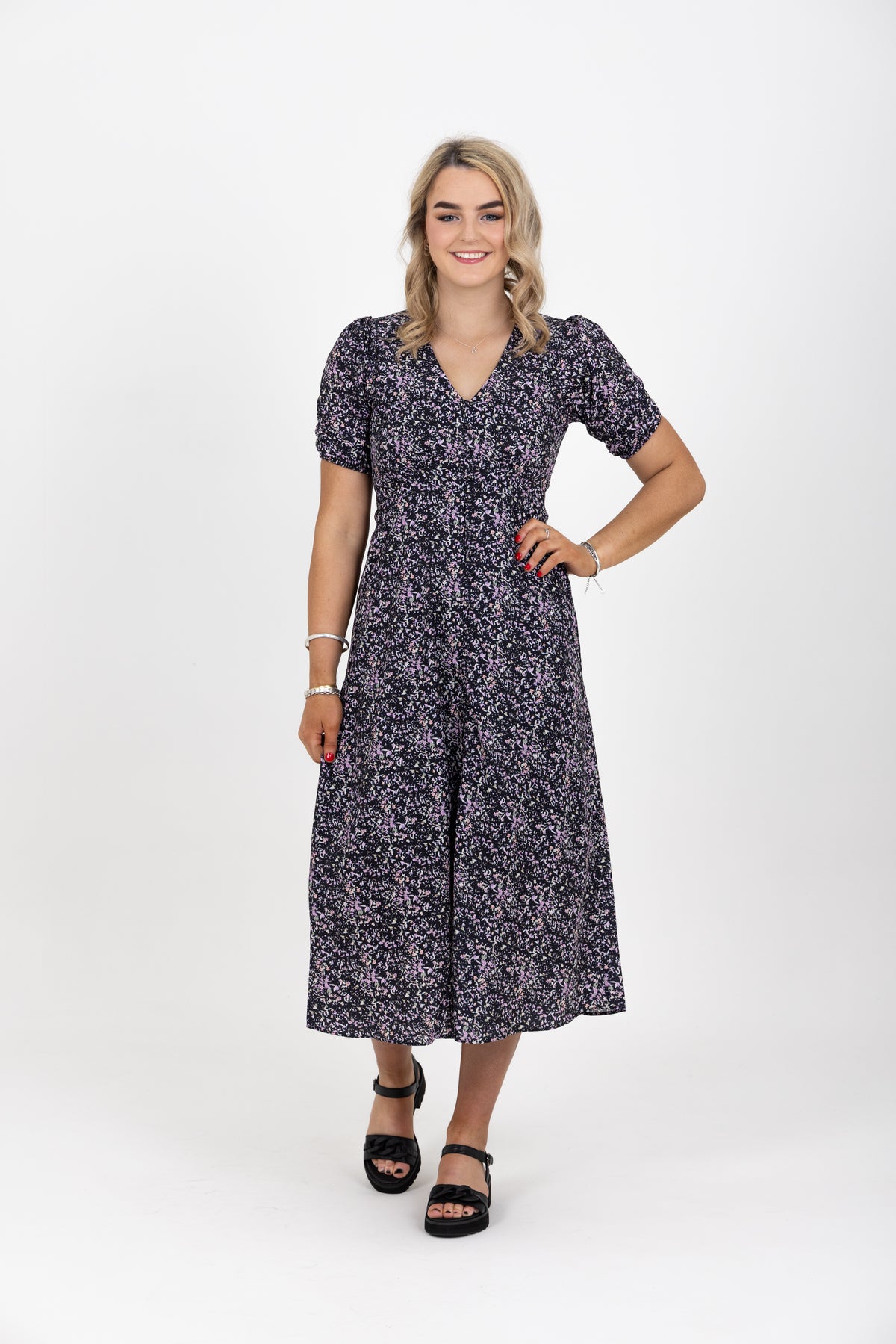 Cheerful Maxi Dress Lavender Pop