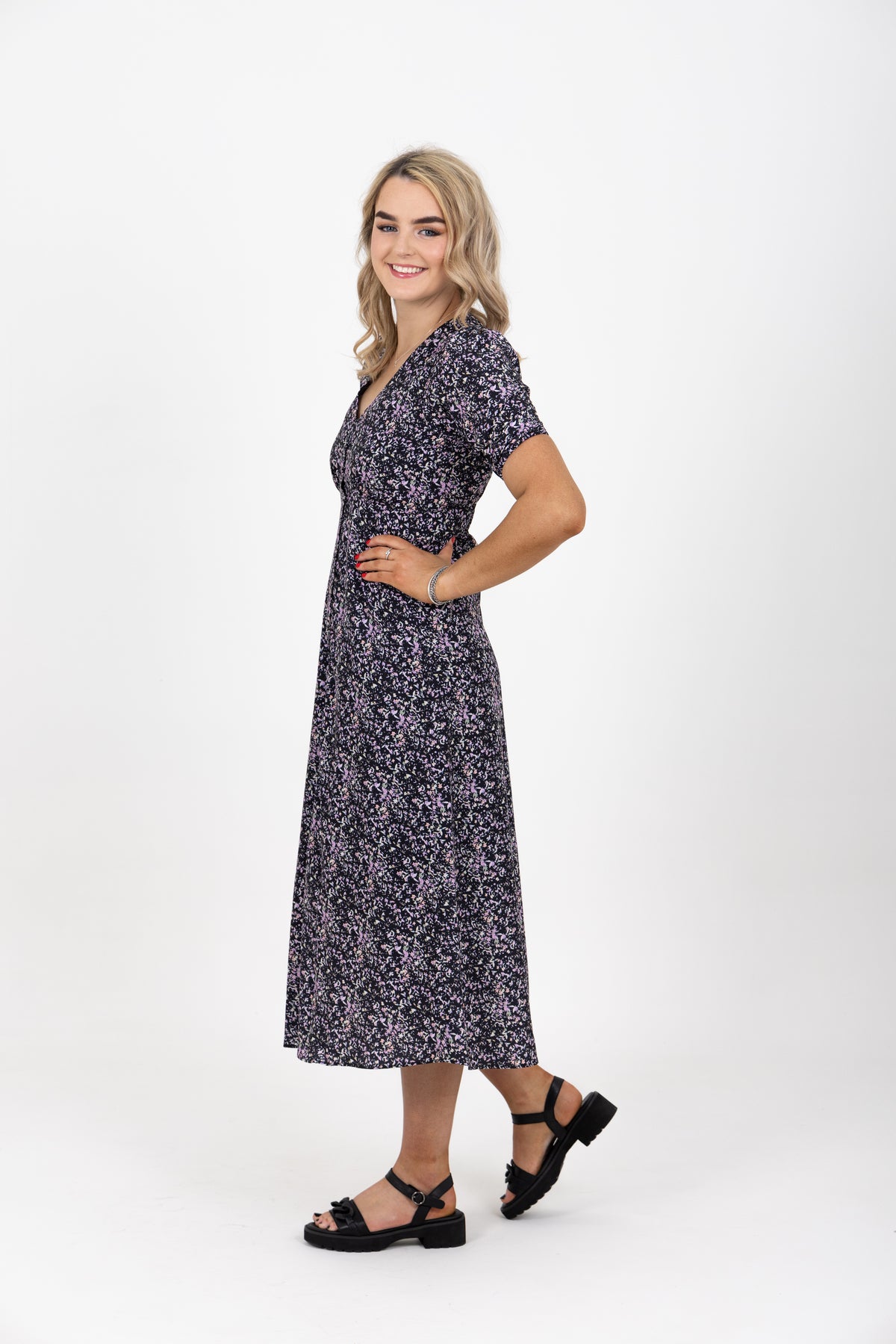 Cheerful Maxi Dress Lavender Pop