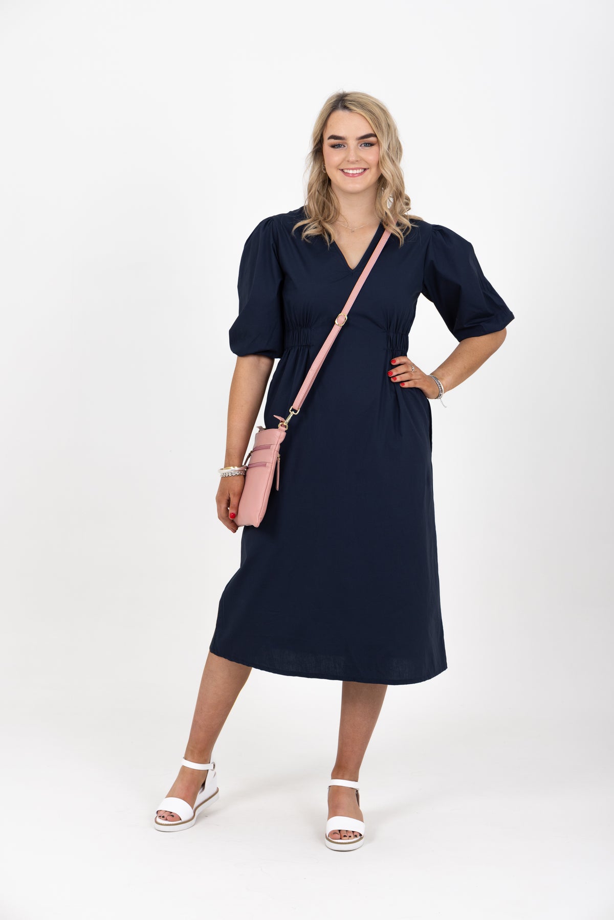 City Of Galway Dress Navy