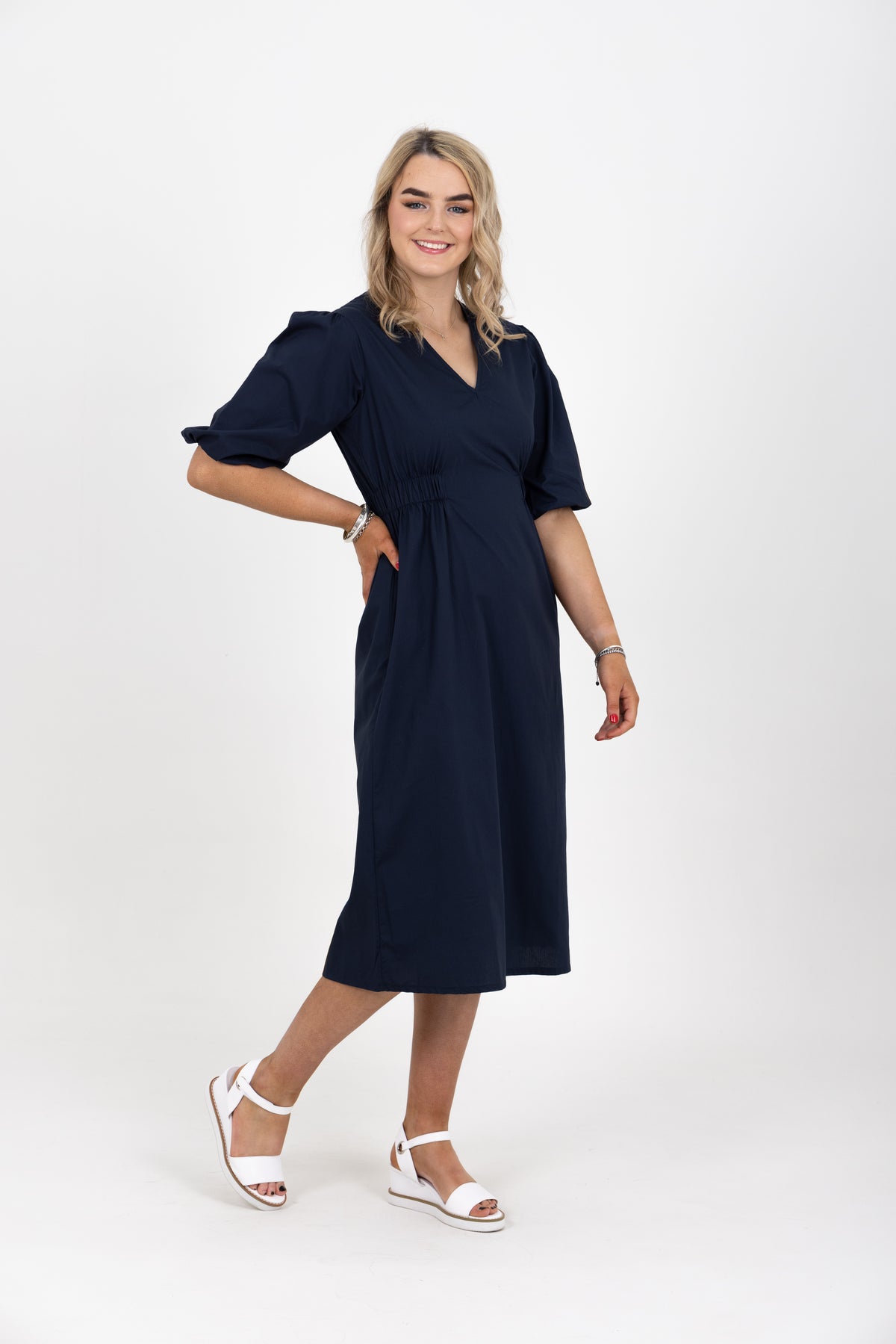 City Of Galway Dress Navy