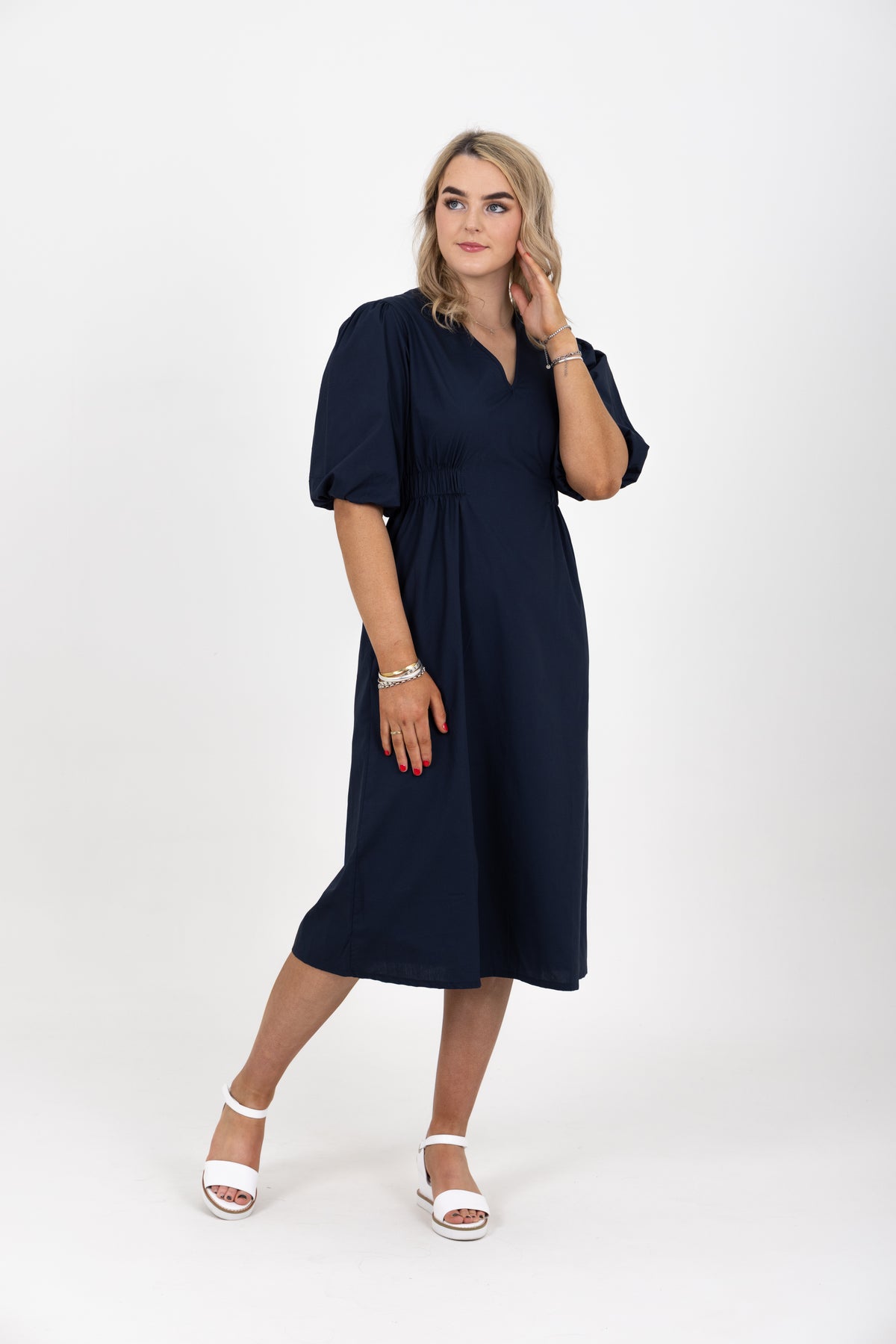 City Of Galway Dress Navy