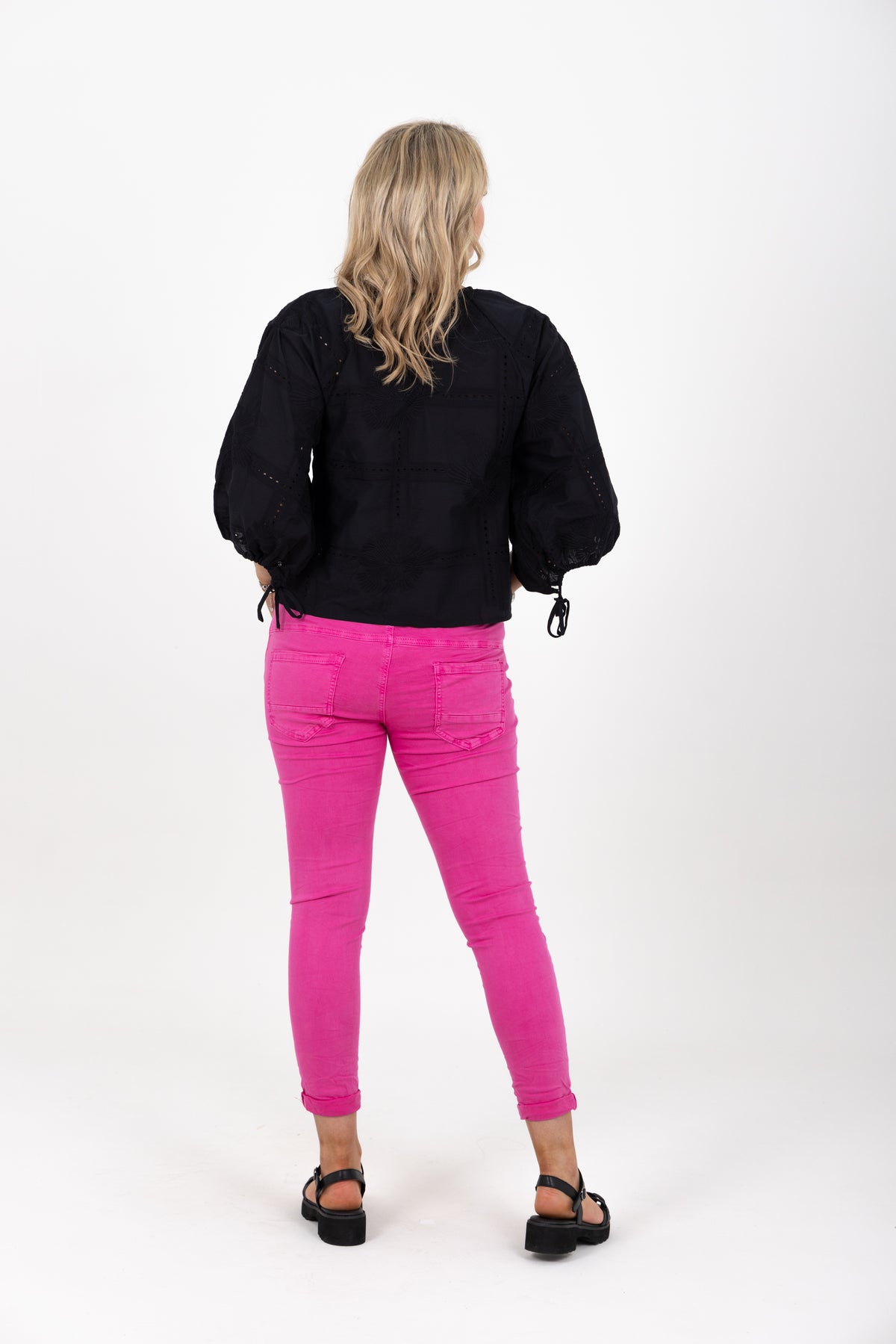 Tempo Button Stretch Jean Fuxia