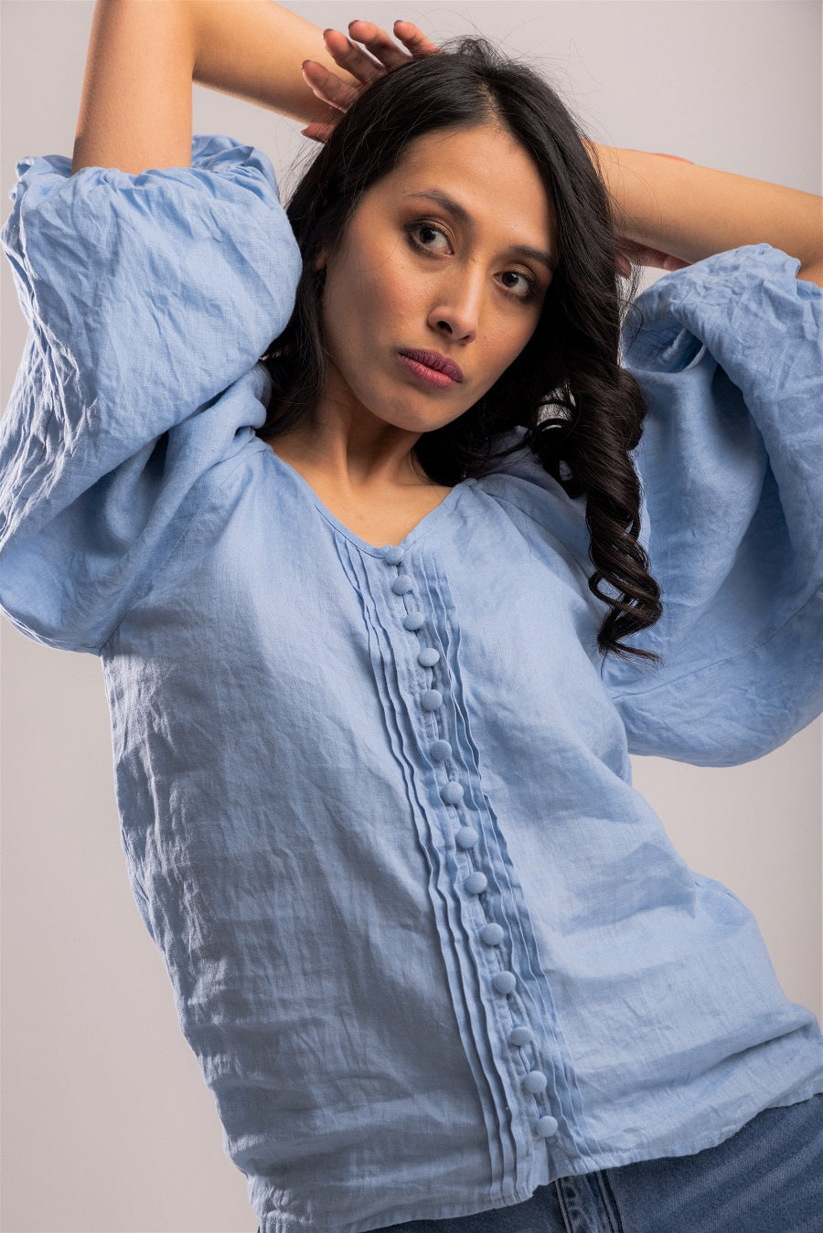 Coopers Blouse Sky Blue