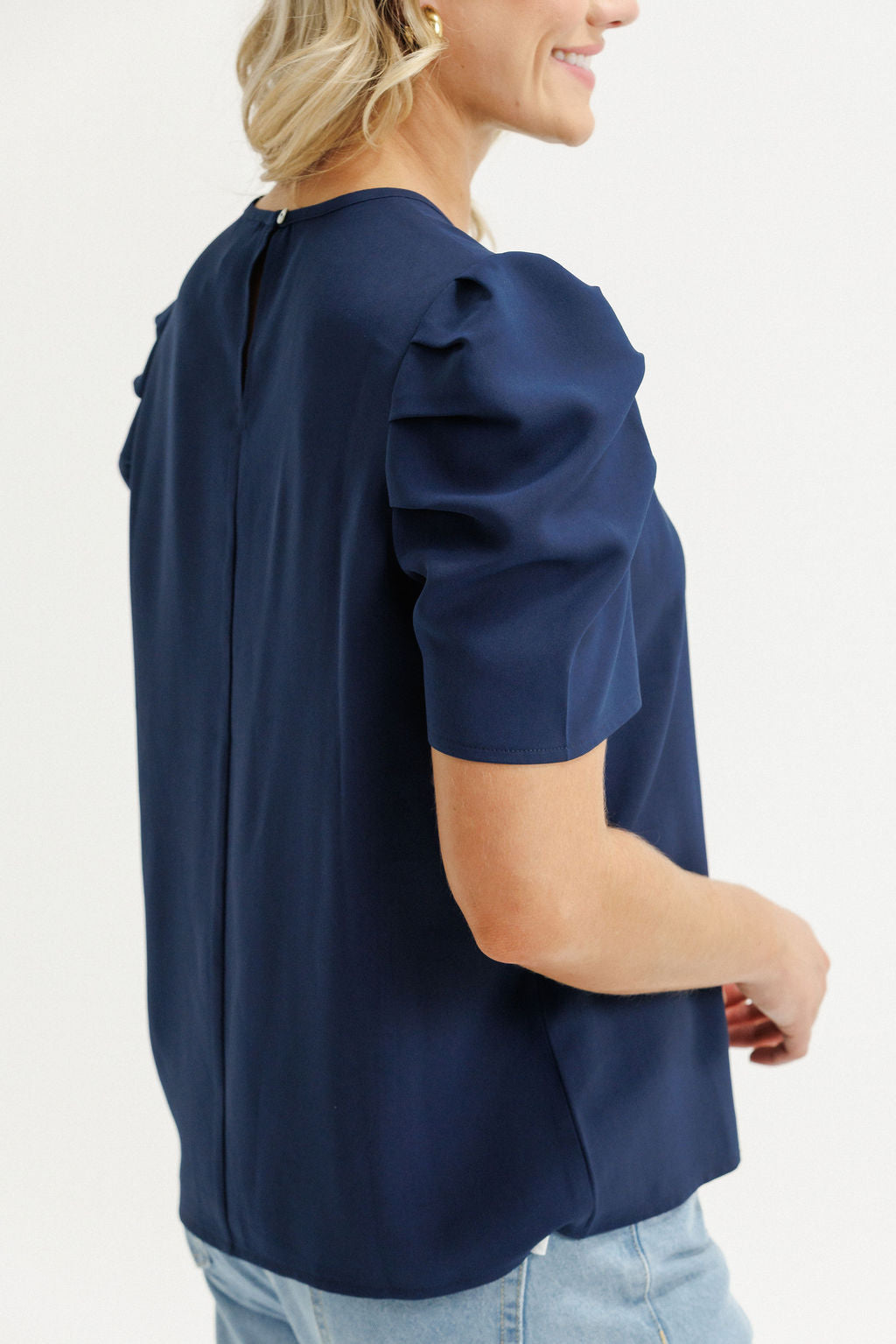 Thea Top Navy - PREORDER DELIVERY EARLY FEB