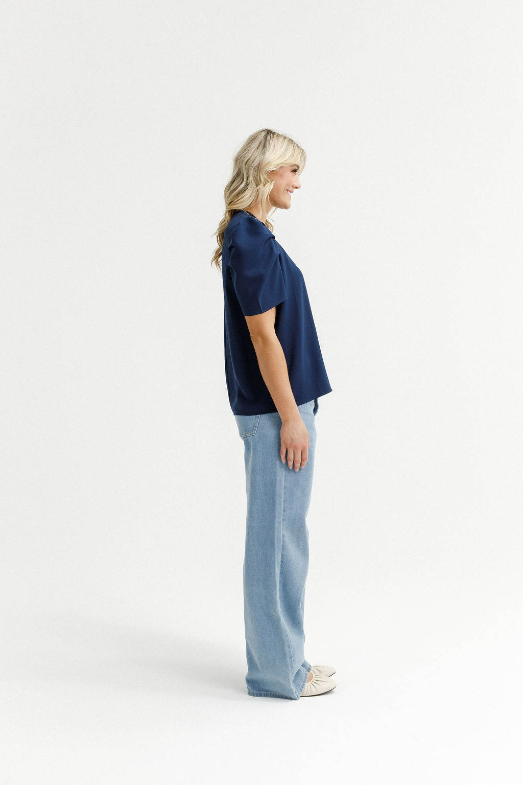 Thea Top Navy - PREORDER DELIVERY EARLY FEB