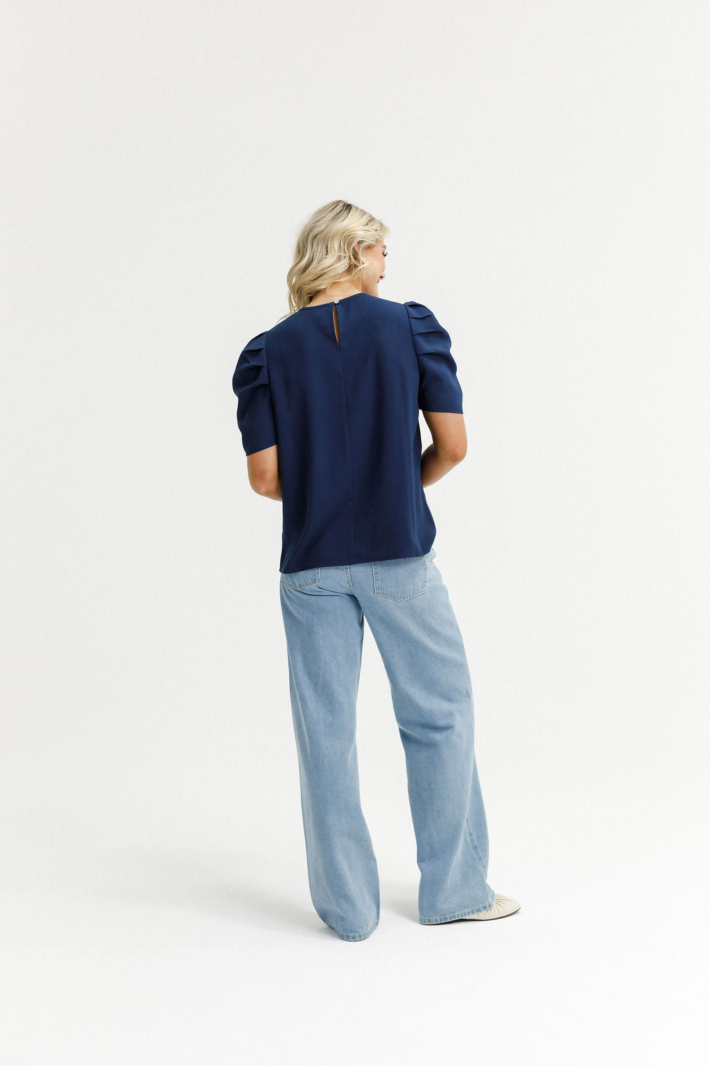 Thea Top Navy - PREORDER DELIVERY EARLY FEB