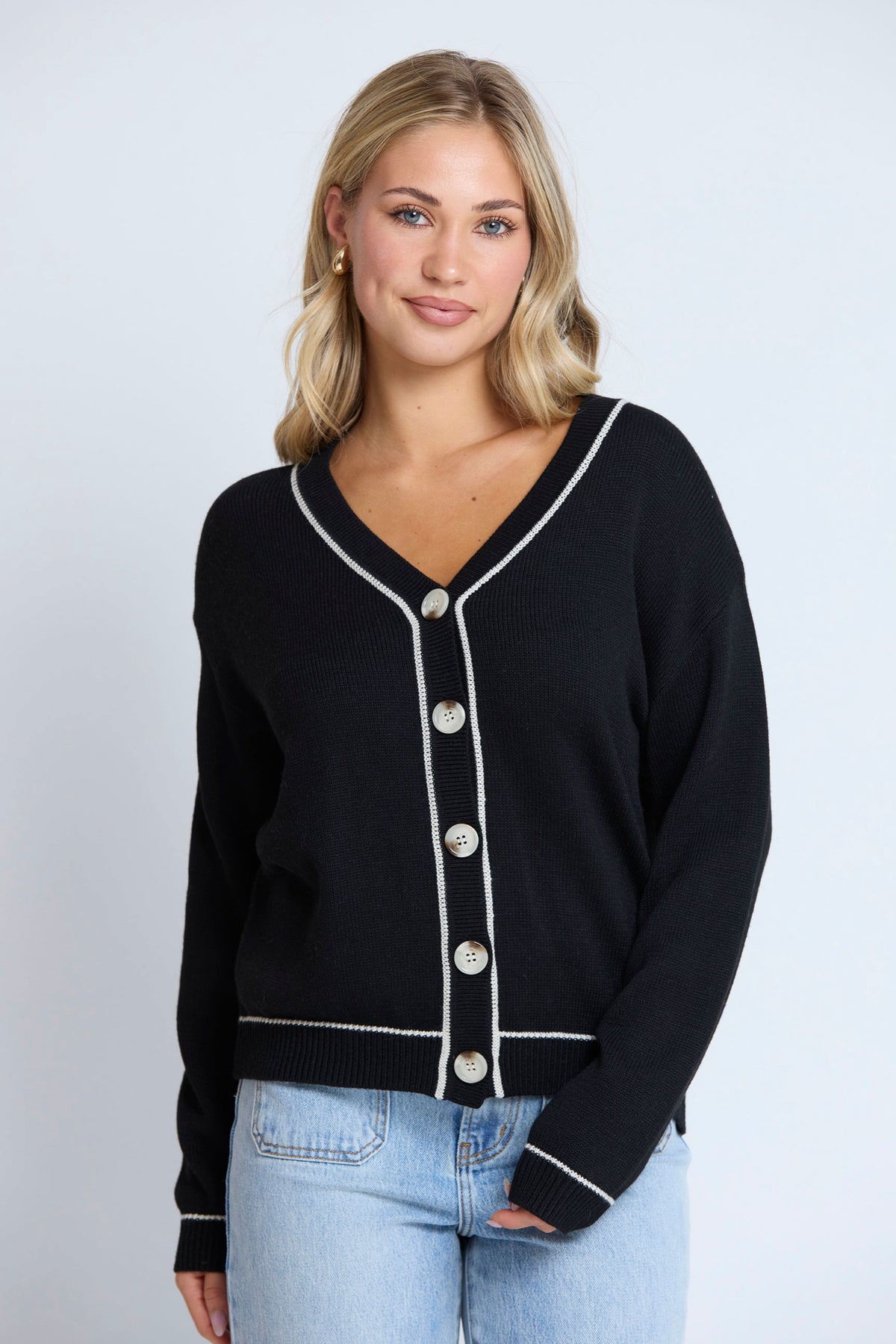Annaliese Cardigan Black - PREORDER DELIVERY END JUNE